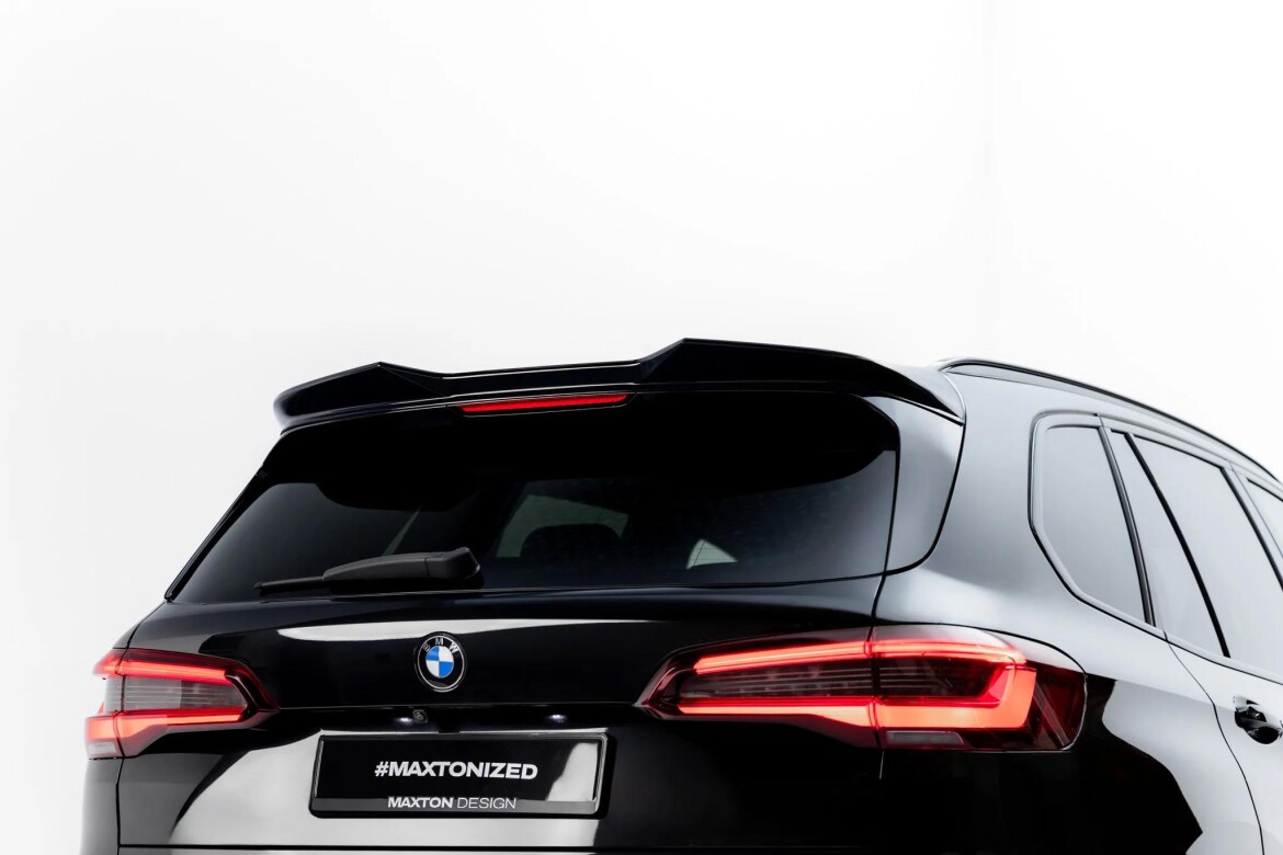 Heckspoiler Lippe 3D passend für BMW X5 M-Paket G05 / G05 Facelift schwarz Hochglanz