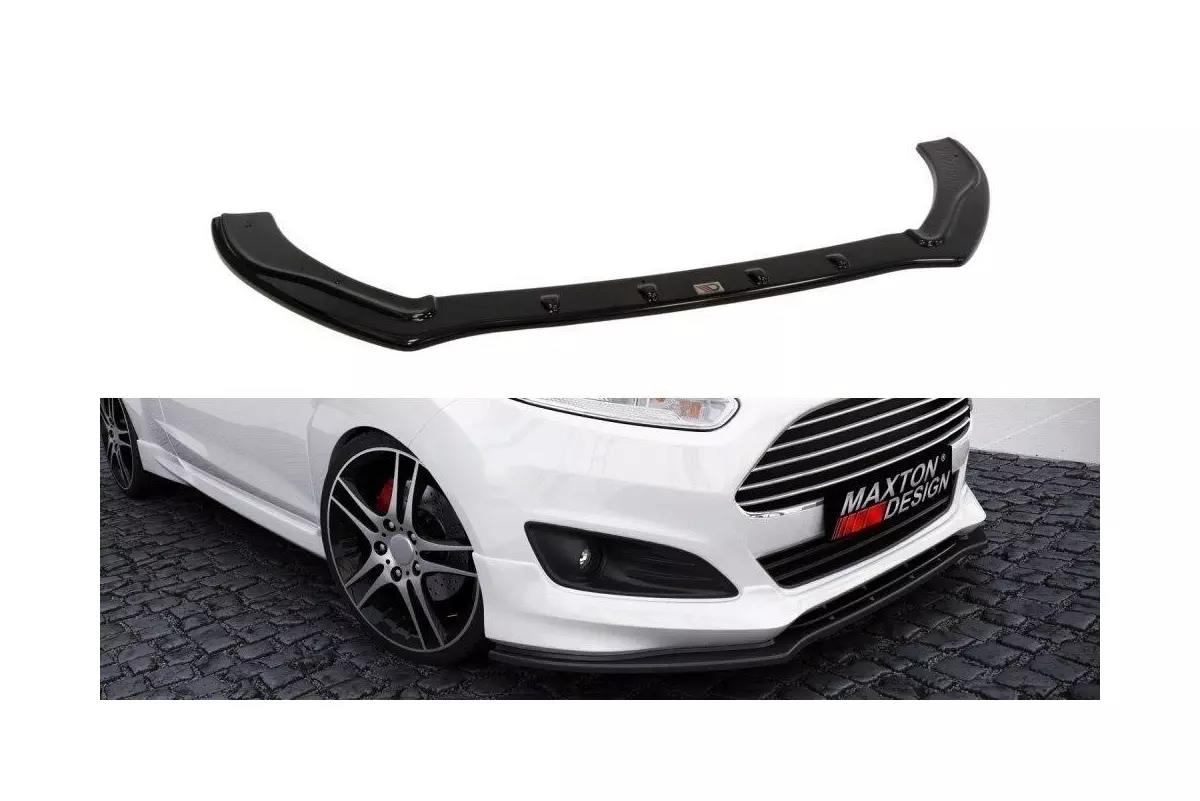 Street+ Spoilerlippe Front Ansatz passend für Ford Fiesta ST-Line Mk7 FL schwarz Hochglanz
