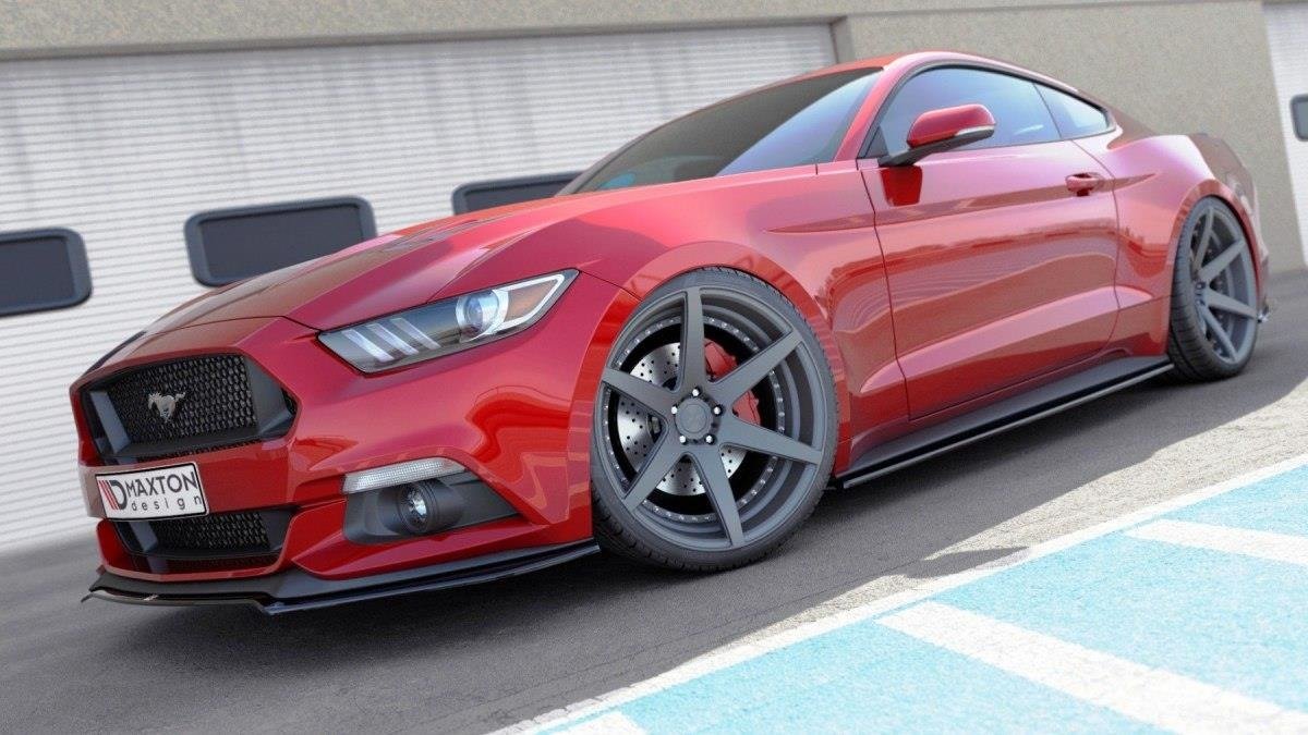 Front Ansatz für Ford Mustang Mk6 schwarz Hochglanz