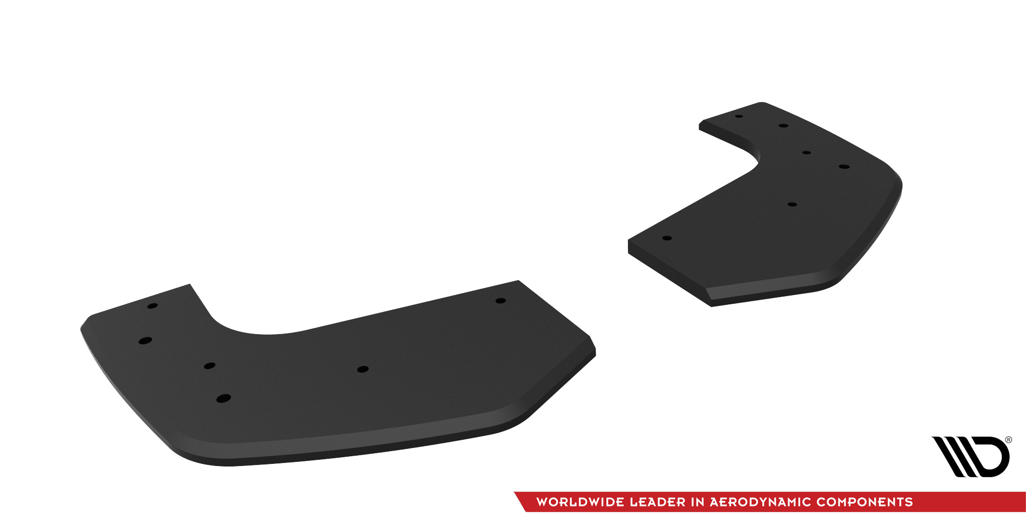 Street Pro Heck Ansatz Diffusor + Flaps passend für Hyundai I20 N Mk3 rot