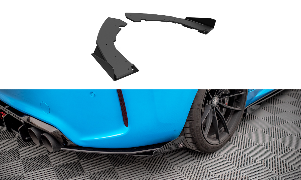 Street Pro Heck Ansatz Flaps passend für BMW M2 F87 schwarz Hochglanz
