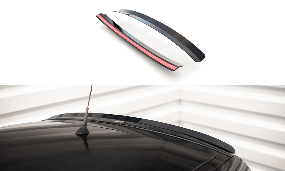 Spoiler CAP für RENAULT CLIO MK3 RS schwarz Hochglanz