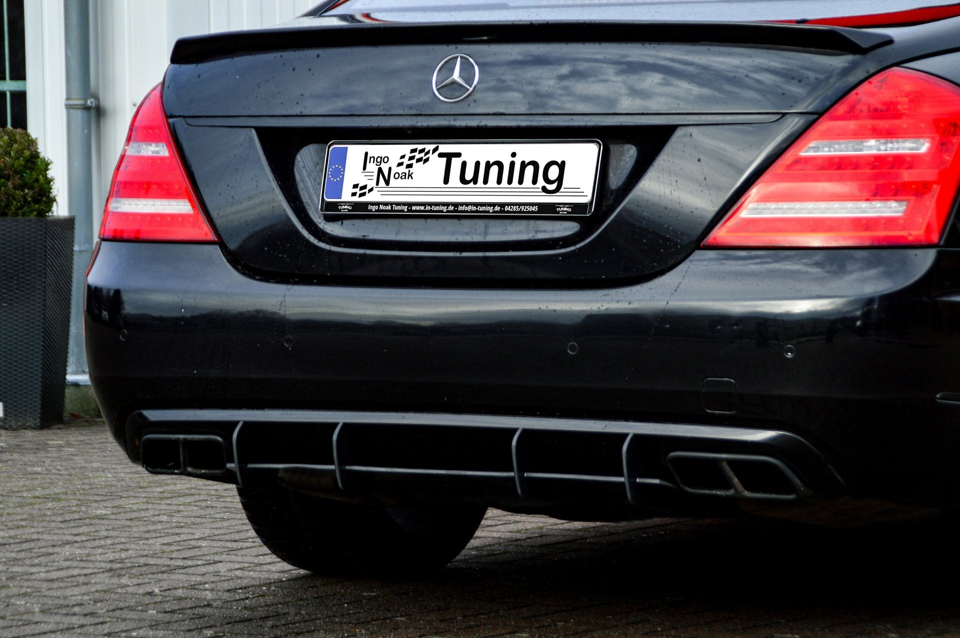 Bodykit für Mercedes S-Klasse V221 Langversion Schwarz Matt