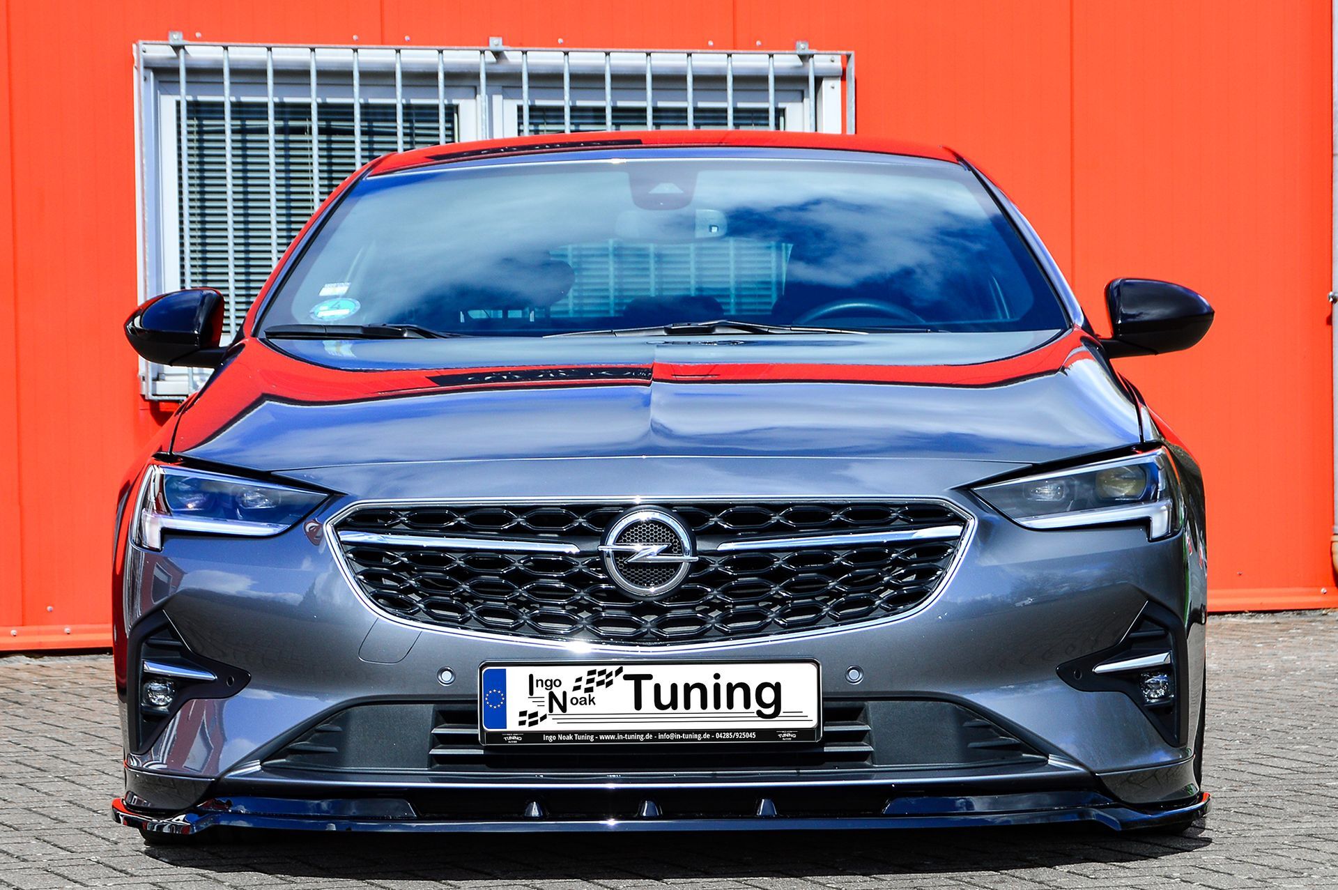 Cup Frontspoilerlippe für Opel Insignia B OPC-Line FL aus ABS Schwarz Matt