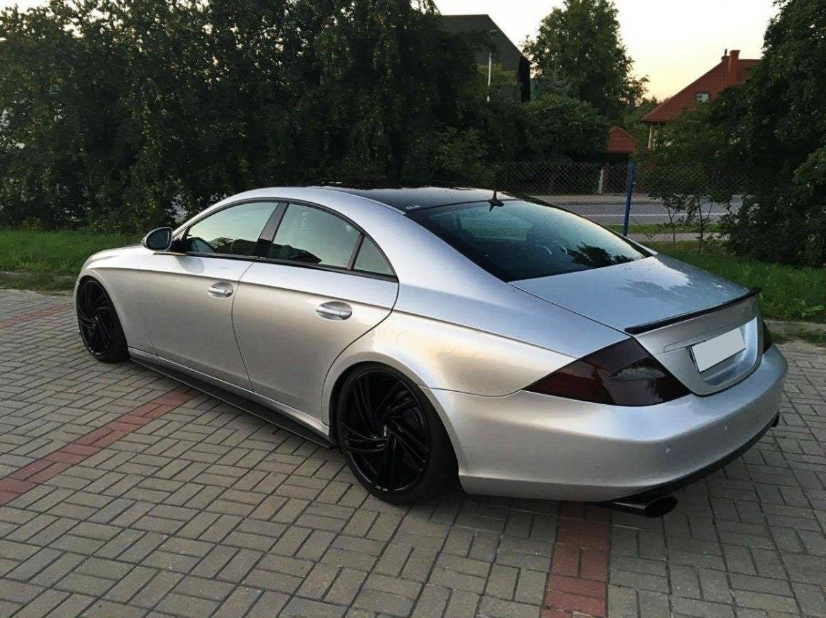 Street+ Seitenschweller Leisten passend für Mercedes CLS C219 schwarz Hochglanz