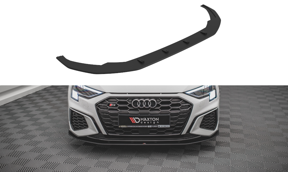 Street Pro Spoilerlippe Front Ansatz passend für Audi S3 / A3 S-Line 8Y rot