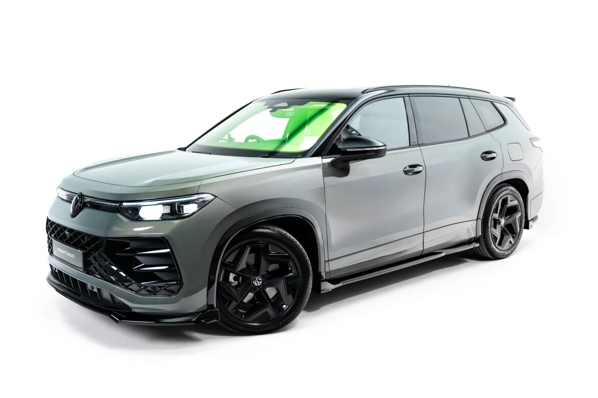 Seitenschweller Ansatz (Paar) passend für VW Tayron R-Line Mk1 schwarz Hochglanz