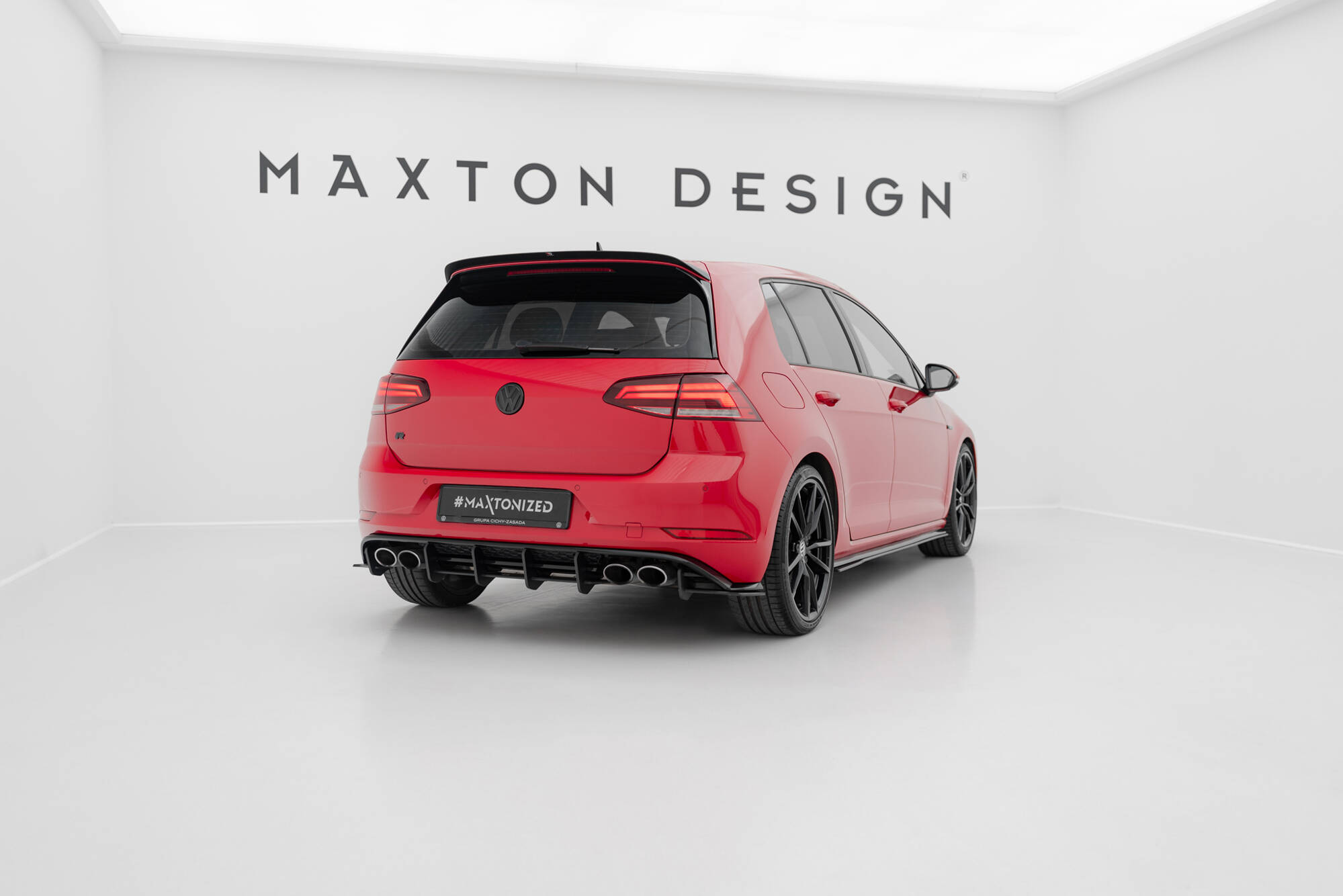 Street Pro Heckschürze Heck Ansatz Diffusor passend für VW Golf R Mk7 FL