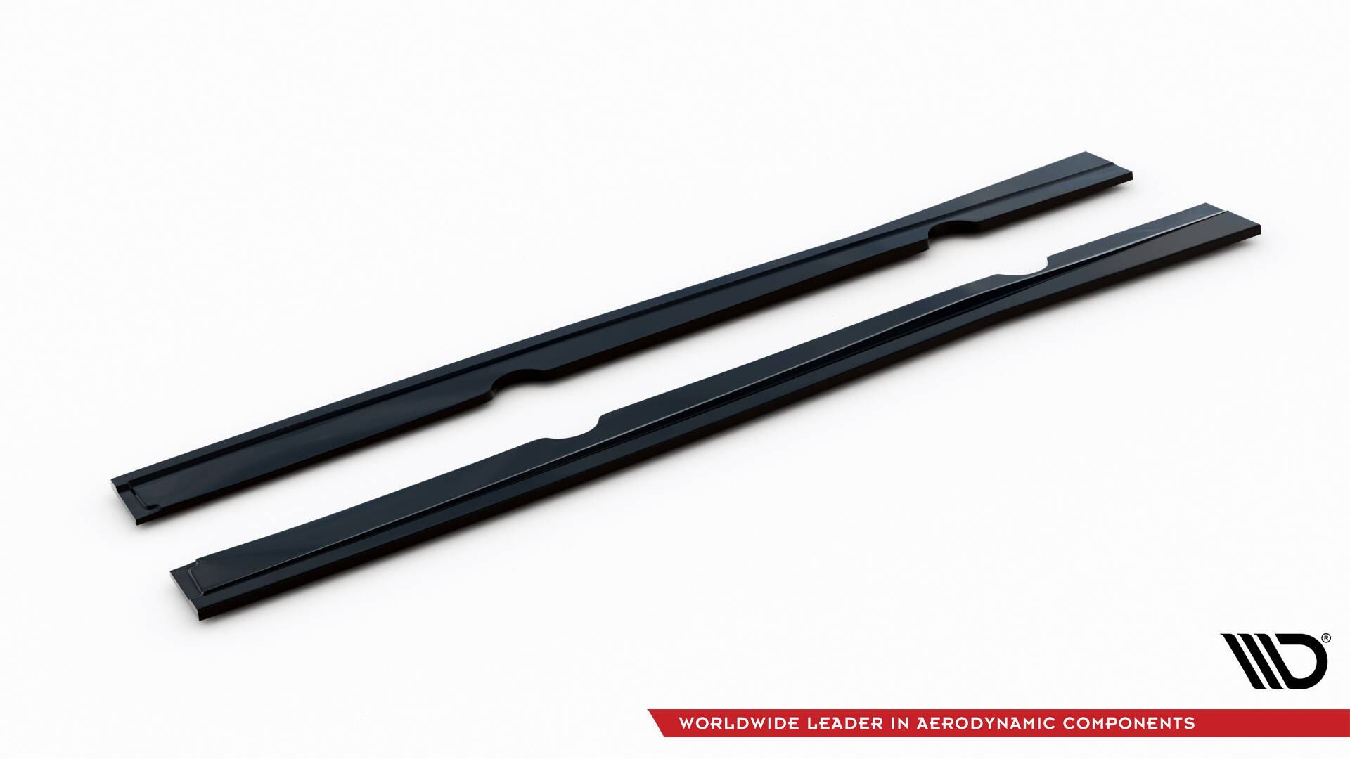 Street+ Seitenschweller Leisten passend für Ford Fiesta ST / ST-Line Mk7 / Mk7 FL schwarz Hochglanz