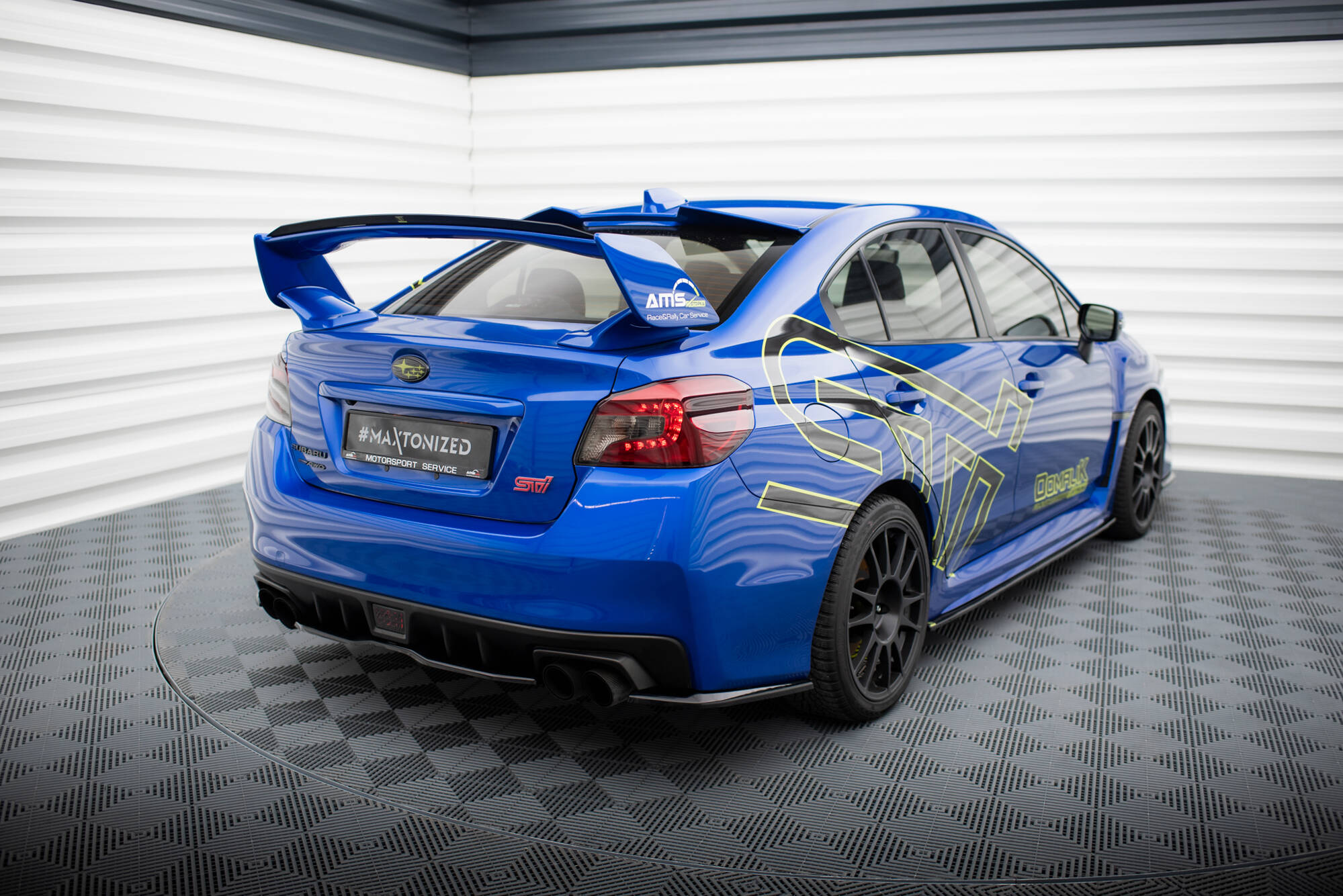 Spoiler CAP für Subaru Impreza WRX STI Mk1 schwarz Hochglanz