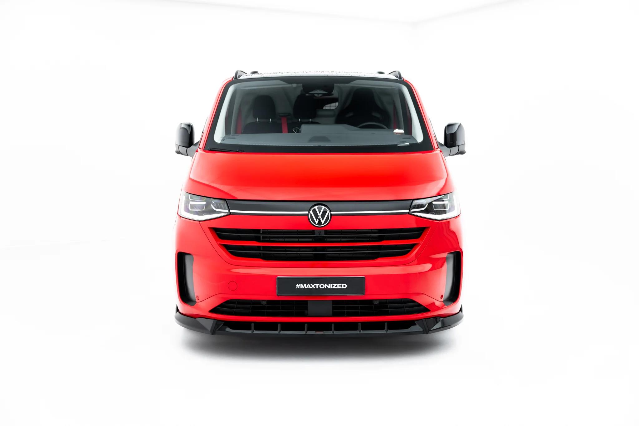 Frontlippe V.1 passend für VW Transporter T7 schwarz Hochglanz