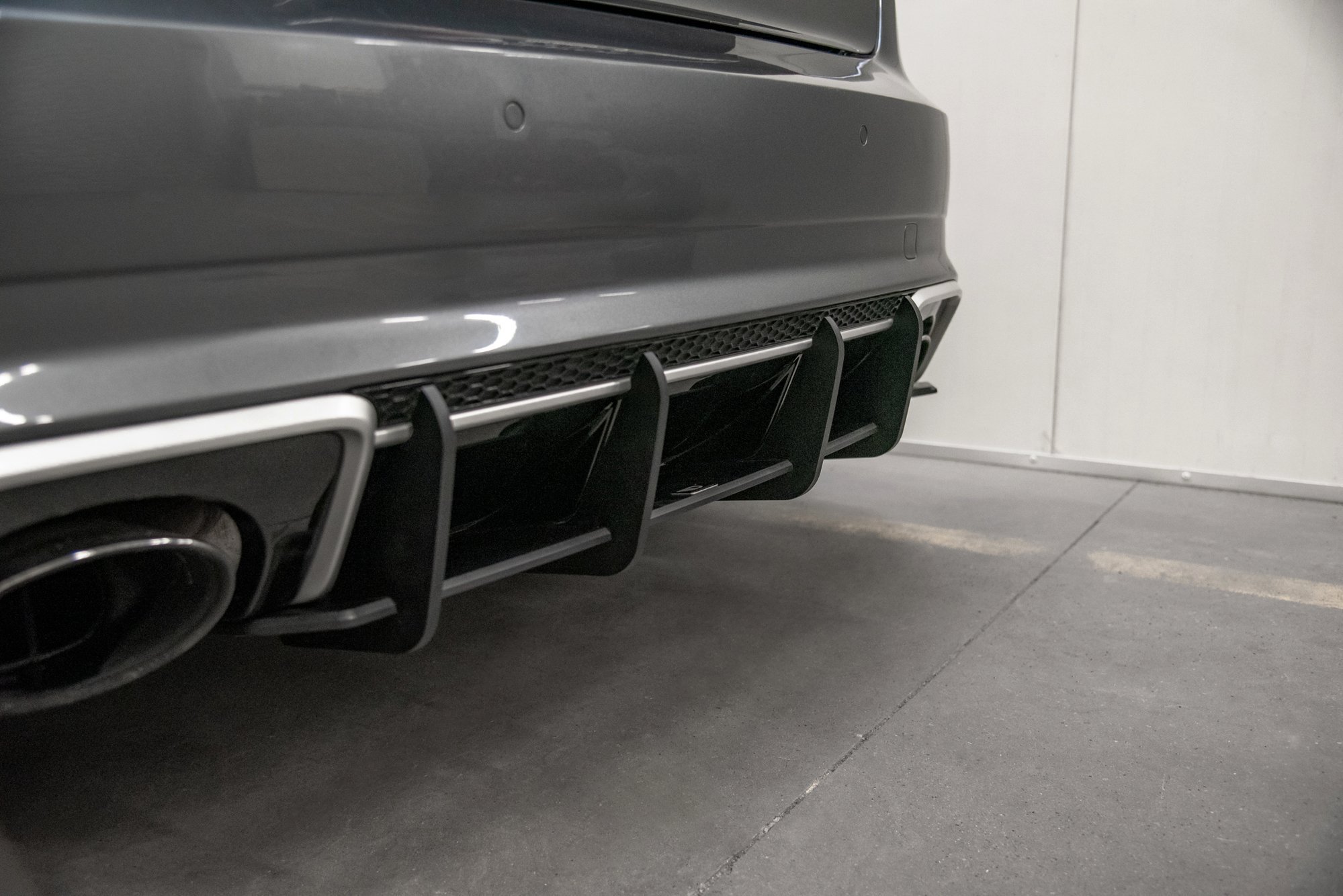 Street Pro Heckschürze Heck Ansatz Diffusor V.1 passend für Audi RS3 8V Sportback rot