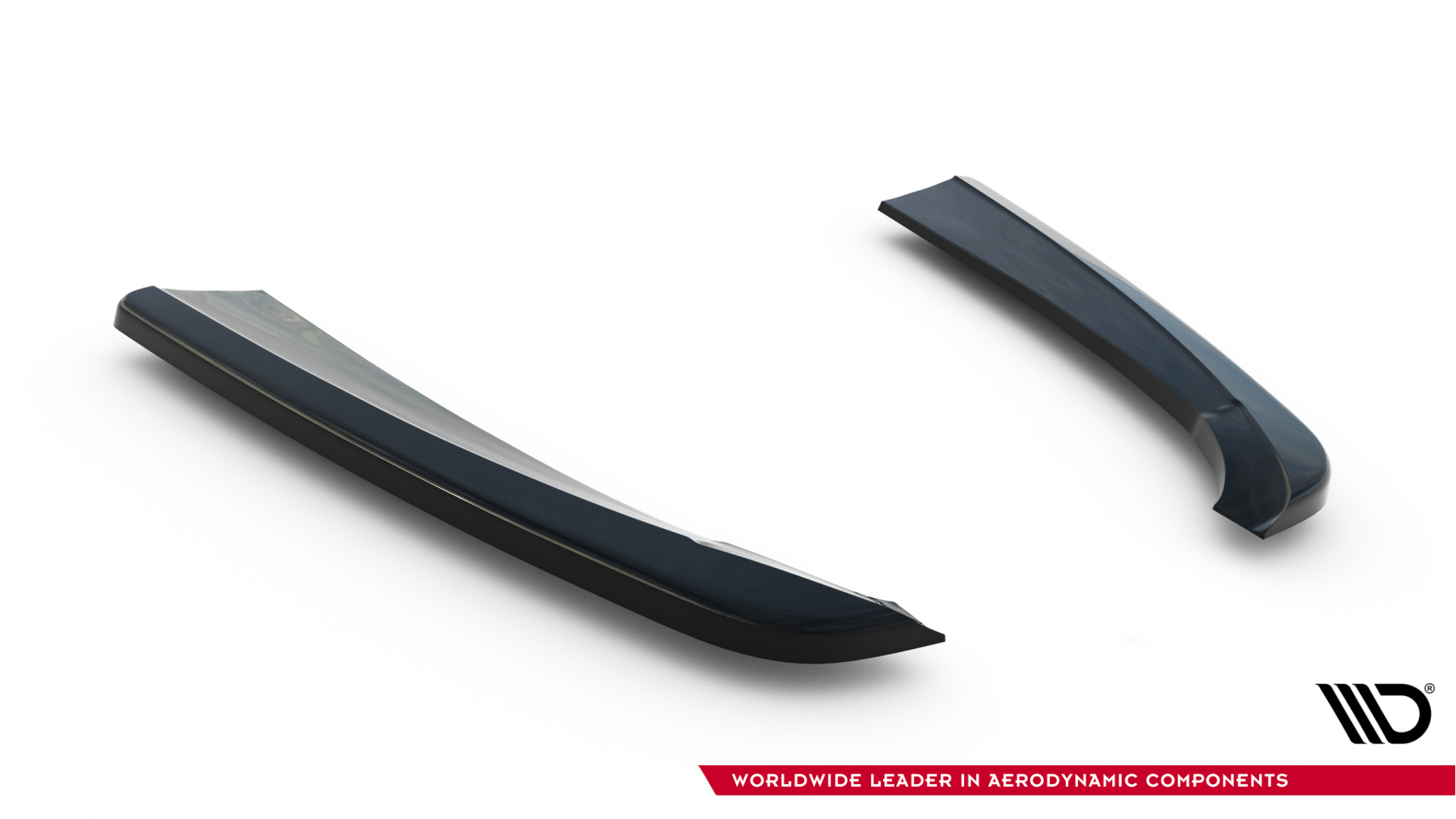 Heck Ansatz Flaps Diffusor für Mercedes- Benz C Coupe AMG-Line C205 schwarz Hochglanz