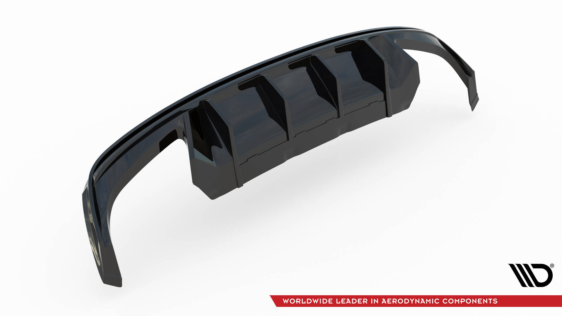 Street+ Heck Ansatz Diffusor passend für Skoda Octavia RS Liftback / Combi Mk4 FL schwarz Hochglanz