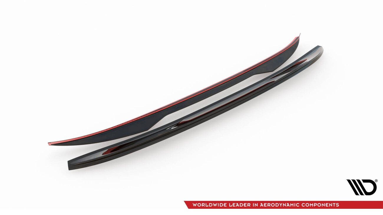 Heckspoiler Lippe 3D passend für BMW X4 M-Paket G02 schwarz Hochglanz