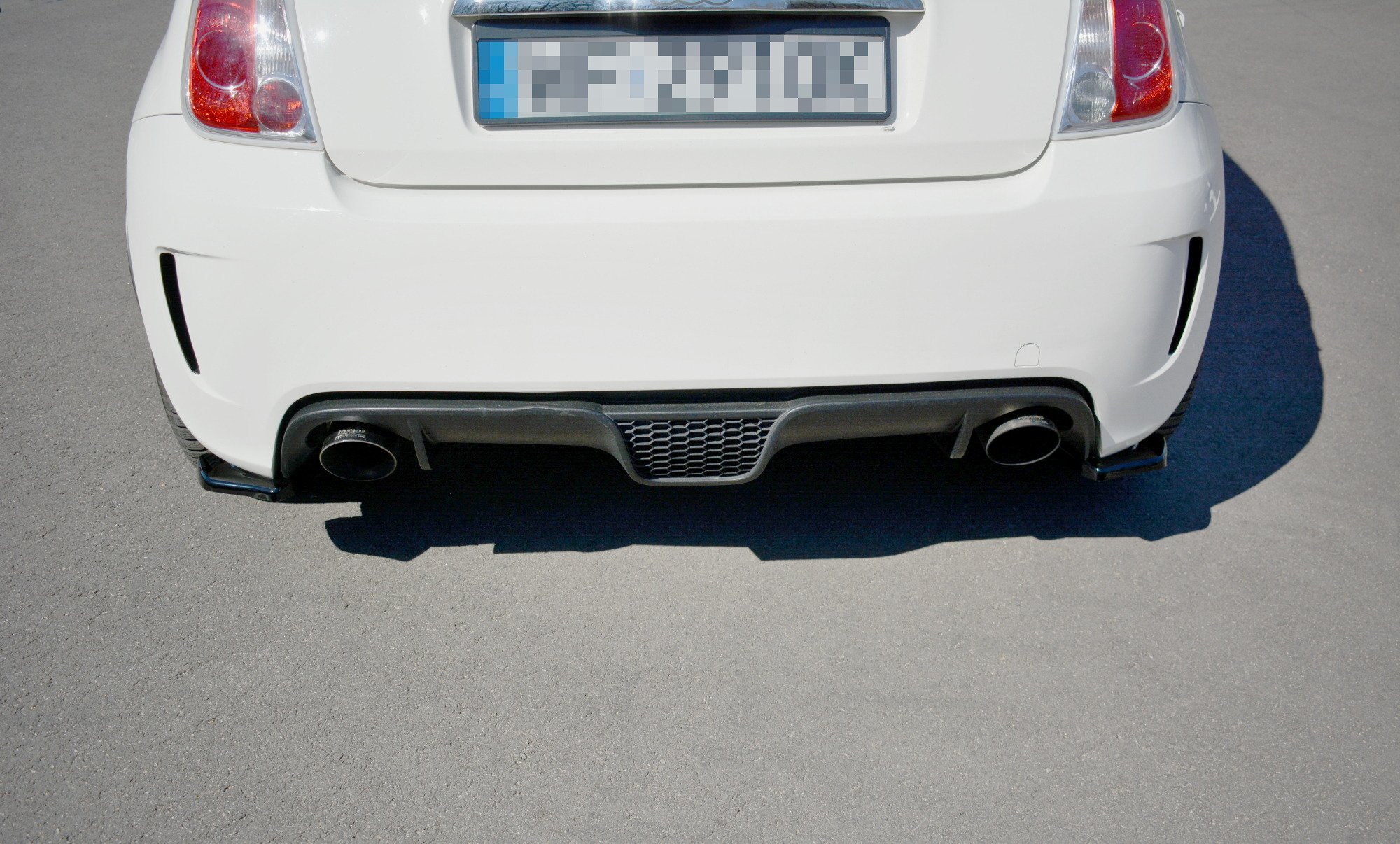 Diffusor Flaps passend für ABARTH 500 Mk1 schwarz Hochglanz