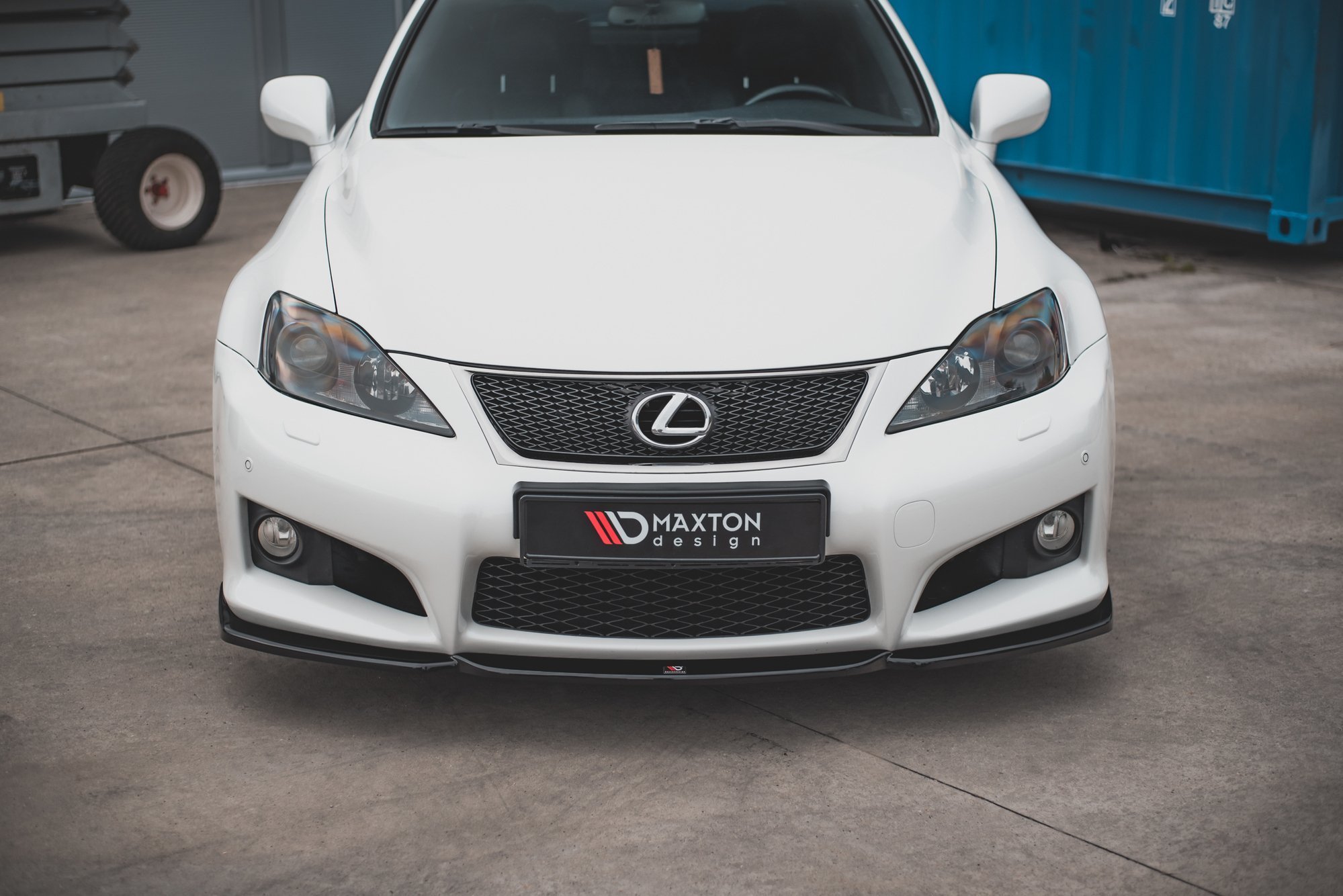 Street+ Spoilerlippe Front Ansatz V.2 passend für Lexus IS F Mk2 schwarz Hochglanz