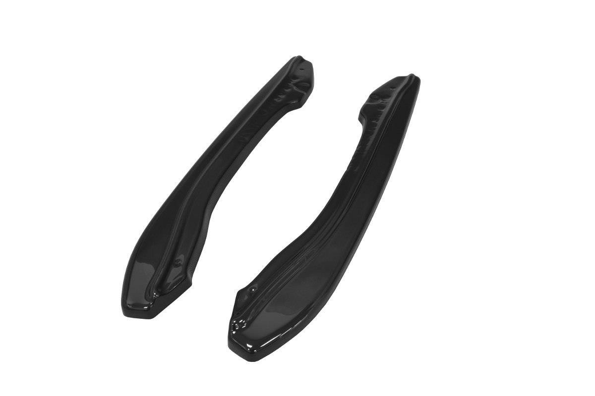 Heck Ansatz Flaps Diffusor für BMW M6 E63 schwarz Hochglanz