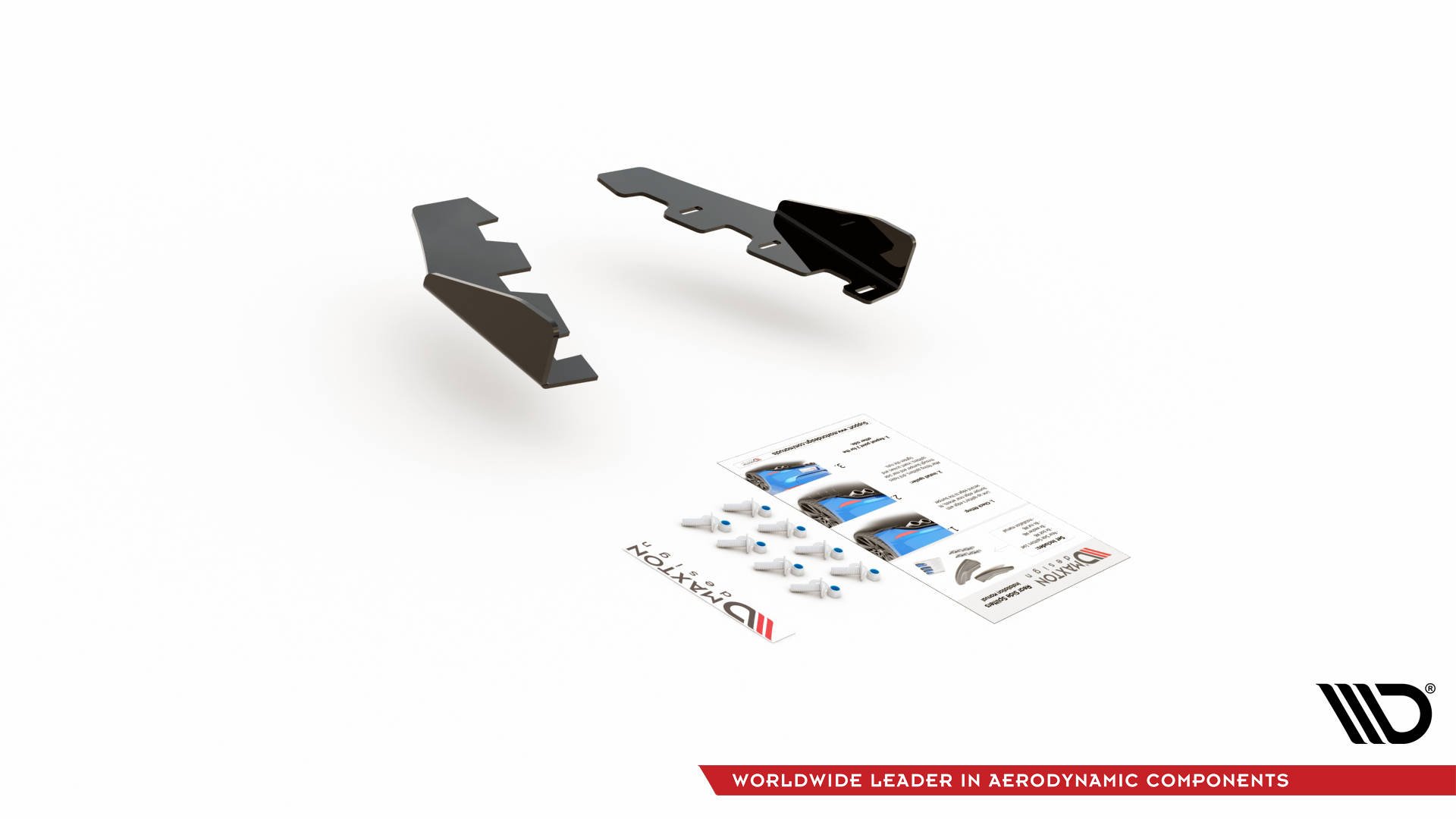 Hintere Seiten Flaps passend für BMW M135i F20 schwarz Hochglanz