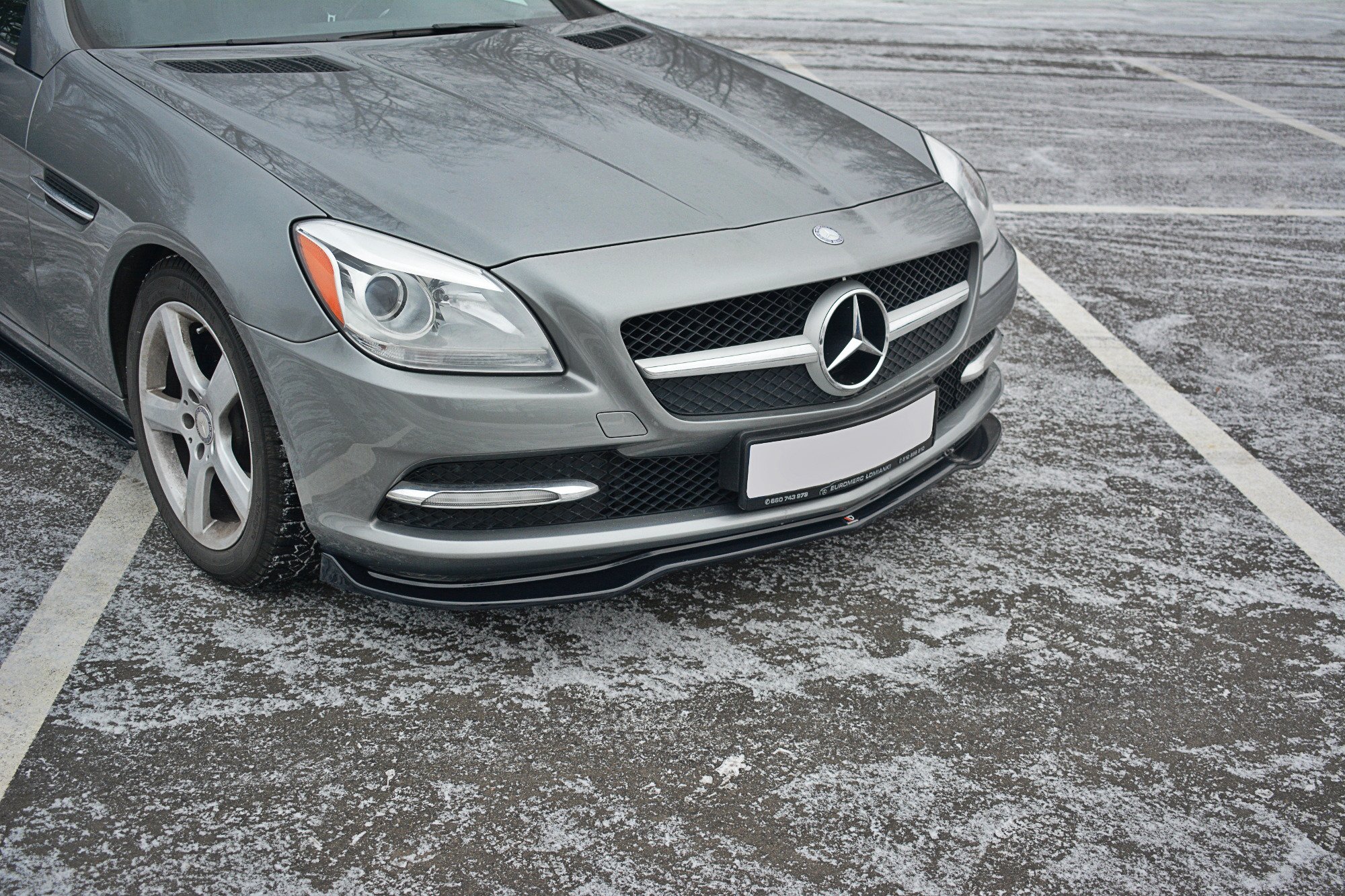 Front Ansatz V.1 für Mercedes SLK R172 schwarz Hochglanz