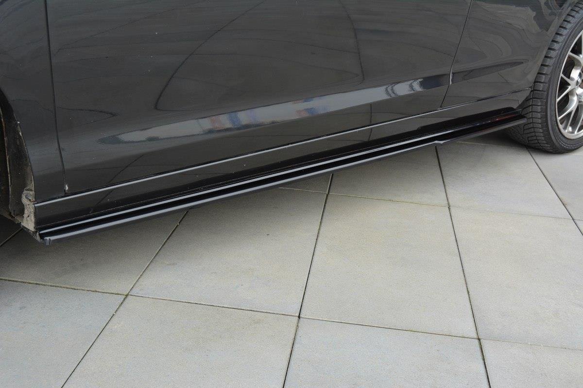 Seitenschweller Ansatz für Renault Laguna Coupe Mk3 schwarz Hochglanz