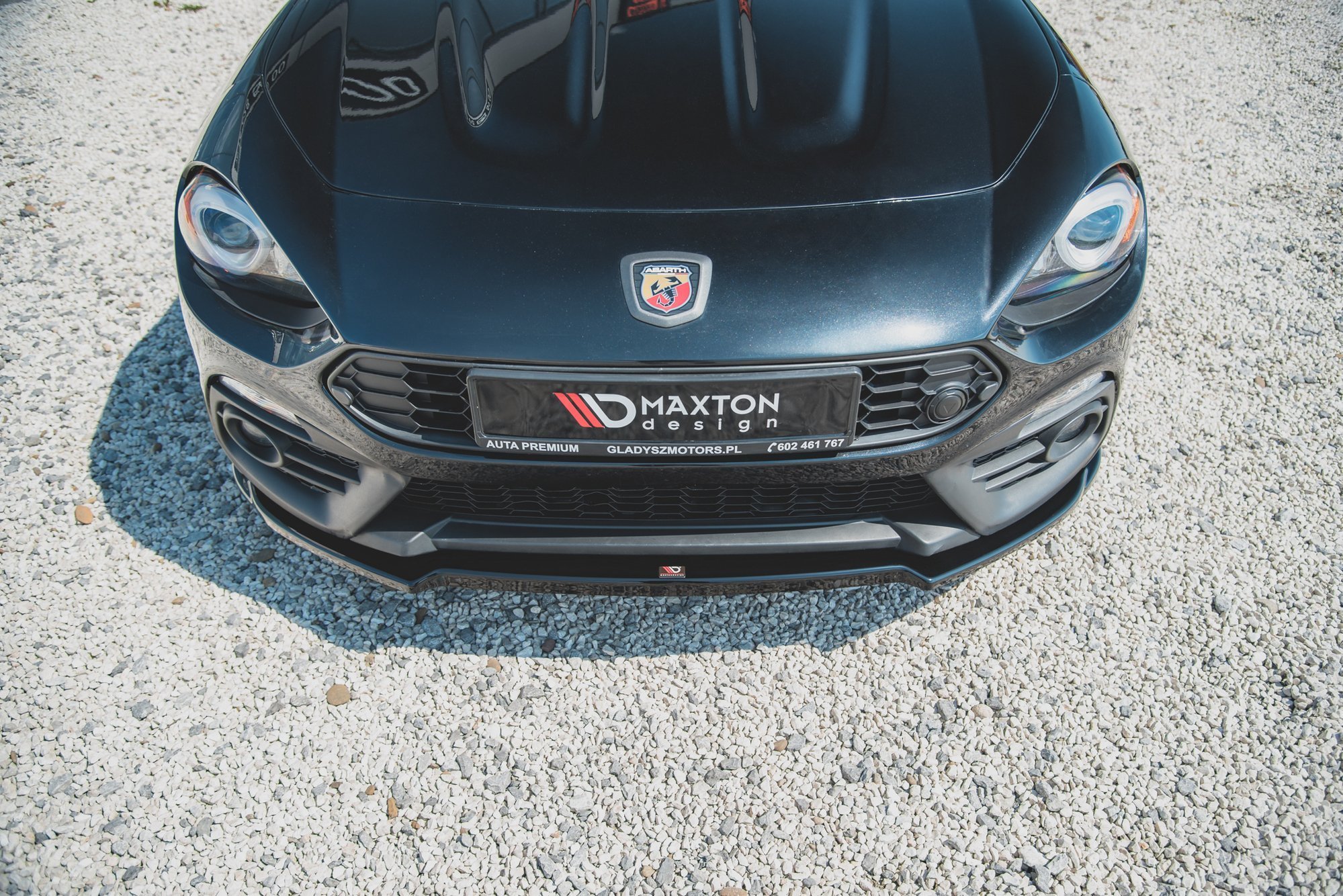 Frontlippe passend für ABARTH 124 Spider schwarz Hochglanz