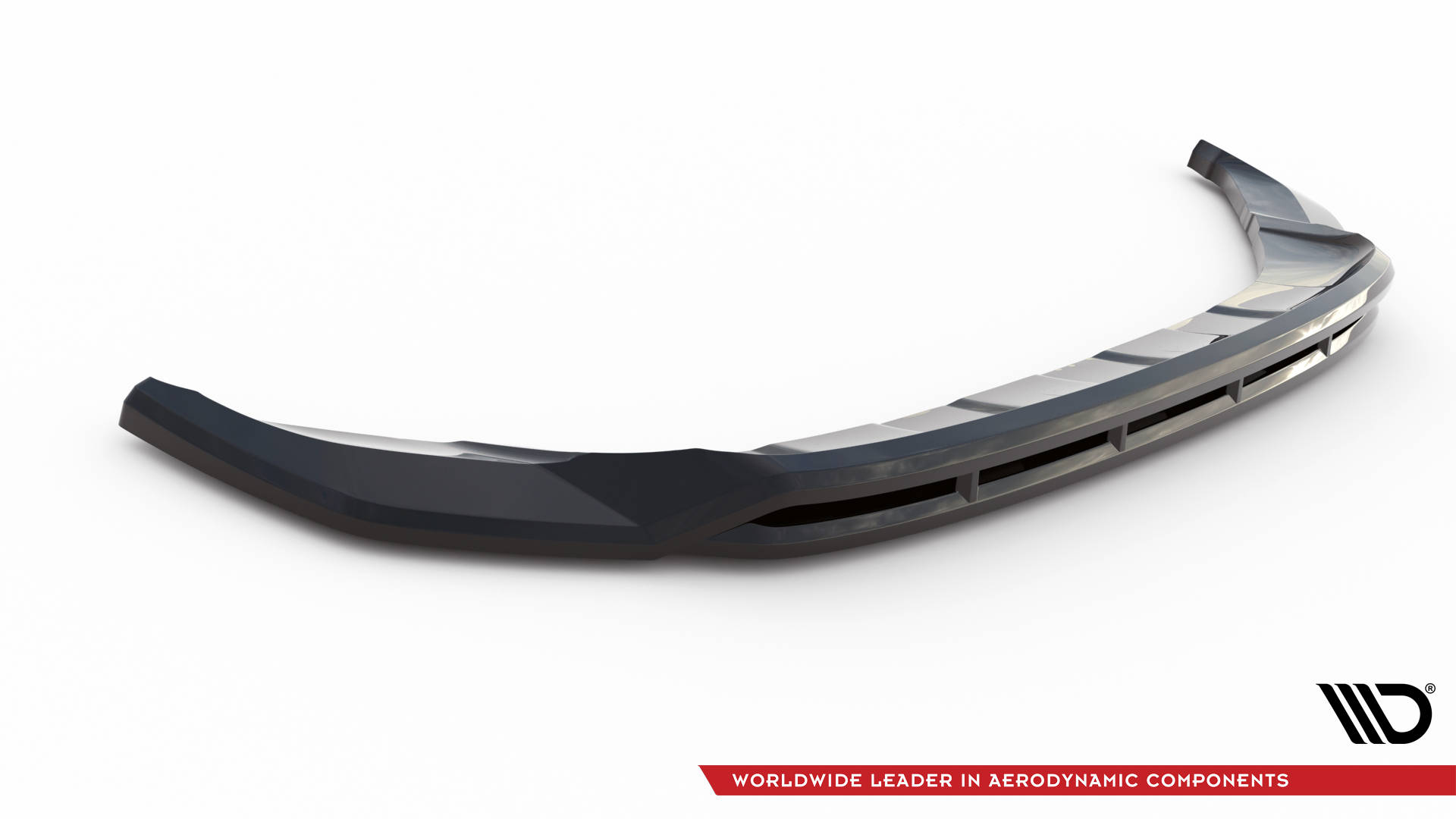 Street+ Spoilerlippe Front Ansatz V.1 passend für VW T-Roc R / R-Line Mk1 FL schwarz Hochglanz