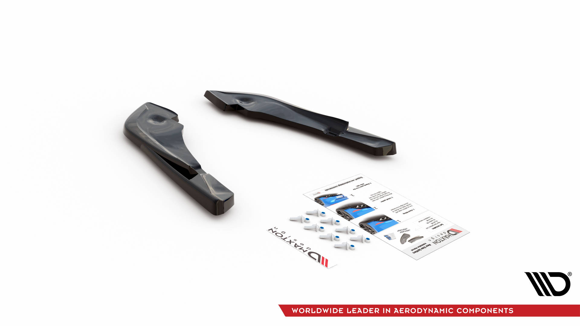 Street+ Heck Ansatz Flaps V.3 passend für Toyota Supra Mk5 schwarz Hochglanz