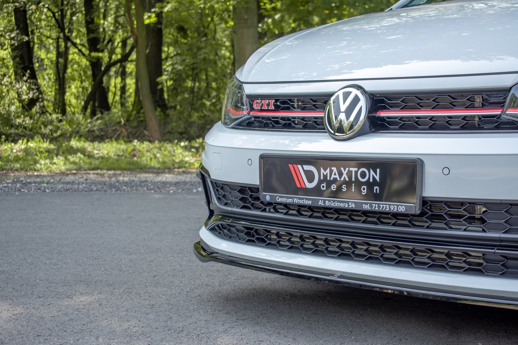Front Ansatz V.2 für VW Polo GTI / R-line Mk6 schwarz Hochglanz