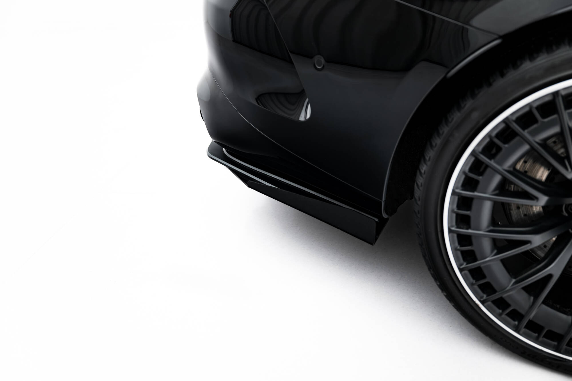 Street Pro Heckschürze Heck Ansatz Diffusor + Flaps passend für Mercedes-AMG CLE 53 C236 schwarz Hochglanz
