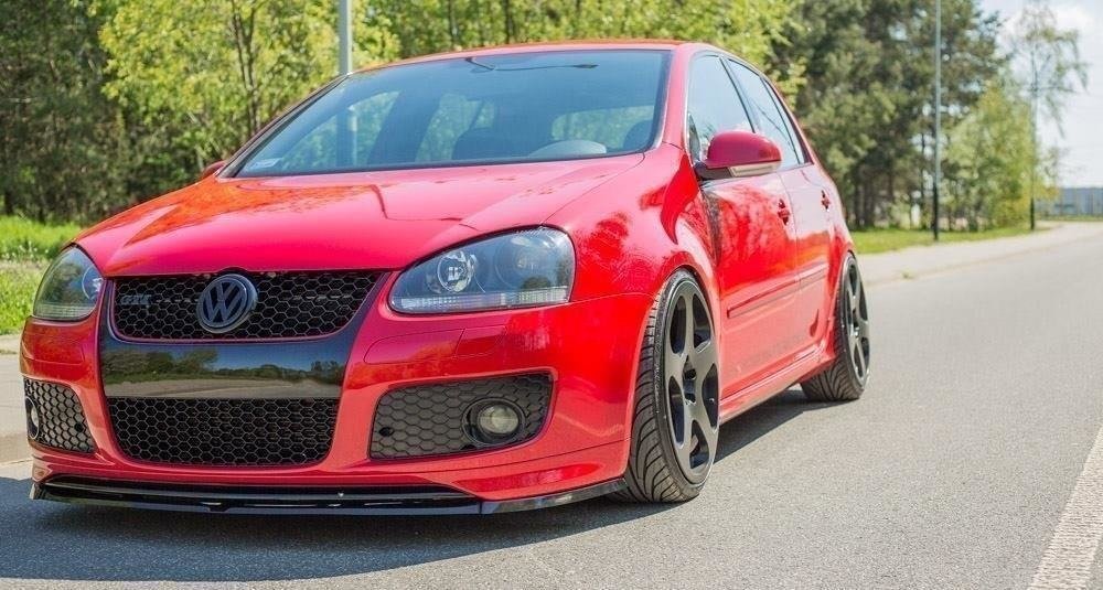Street+ Spoilerlippe Front Ansatz passend für VW Golf 5 GTI für GTI 30TH Frontansatz schwarz Hochglanz