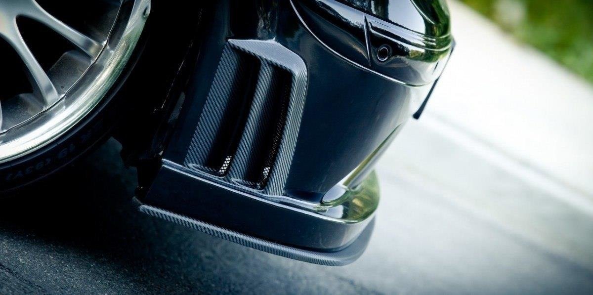Street+ Spoilerlippe Front Ansatz passend für Mercedes CLK W209 BLACK SL BLACK SERIES LOOK schwarz Hochglanz