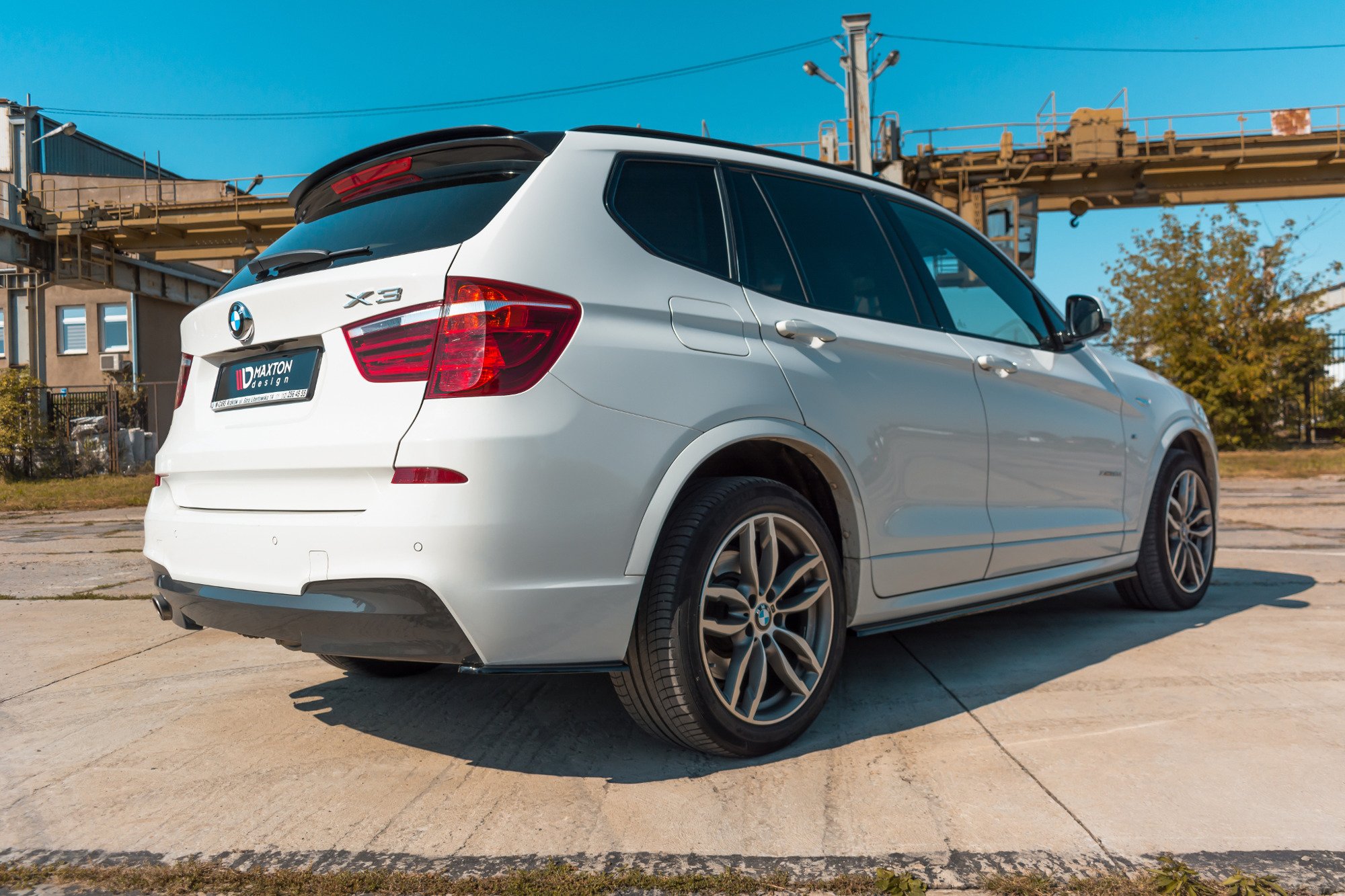 Spoiler CAP für BMW X3 F25 M-Paket Facelift schwarz matt
