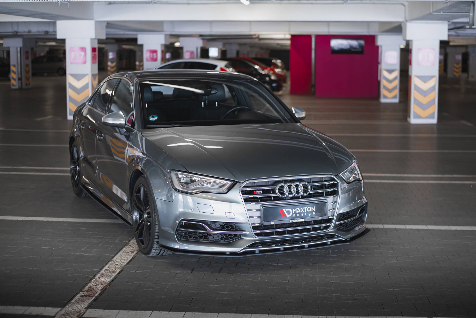 Street Pro Spoilerlippe Front Ansatz passend für Audi S3 / A3 S-Line Limousine 8V