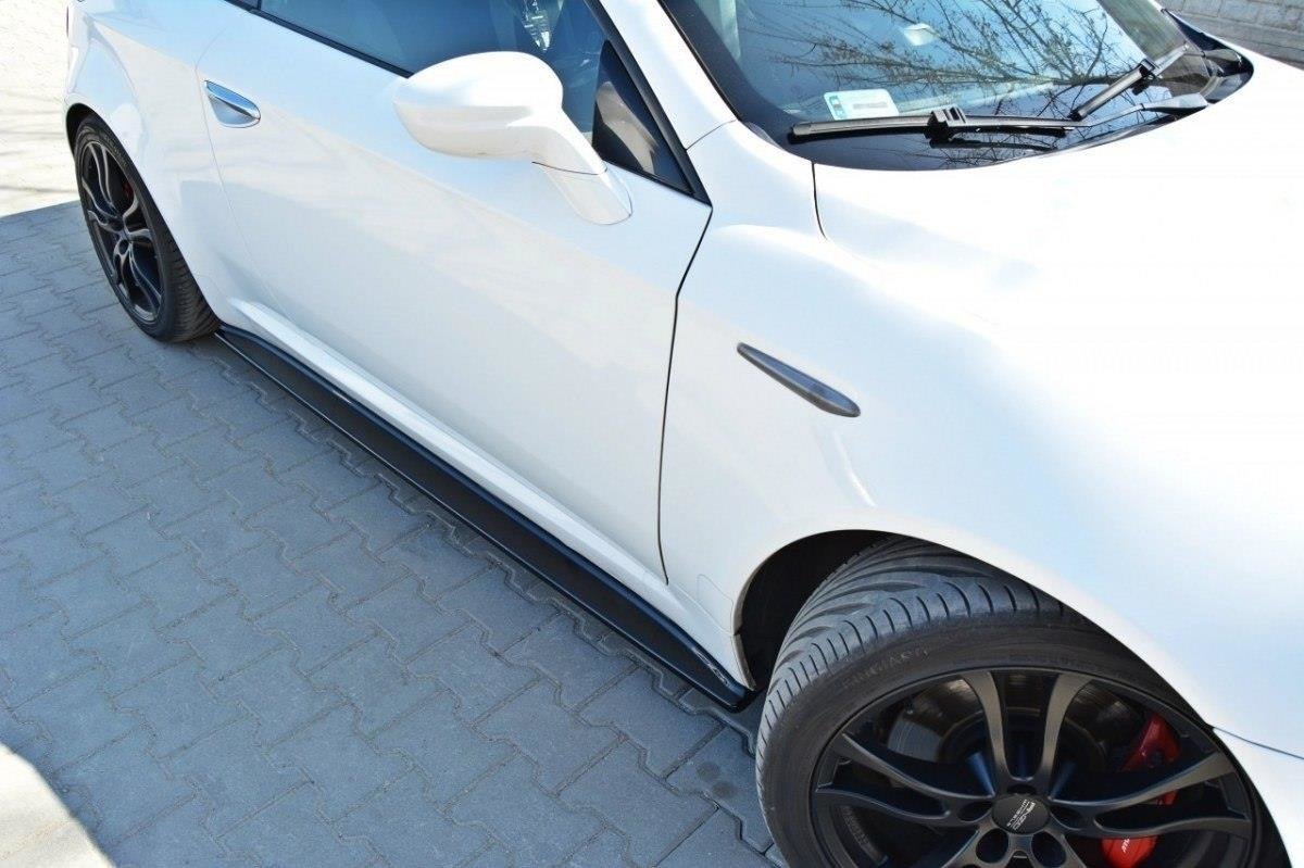 Street+ Seitenschweller Leisten passend für Alfa Romeo Brera schwarz Hochglanz