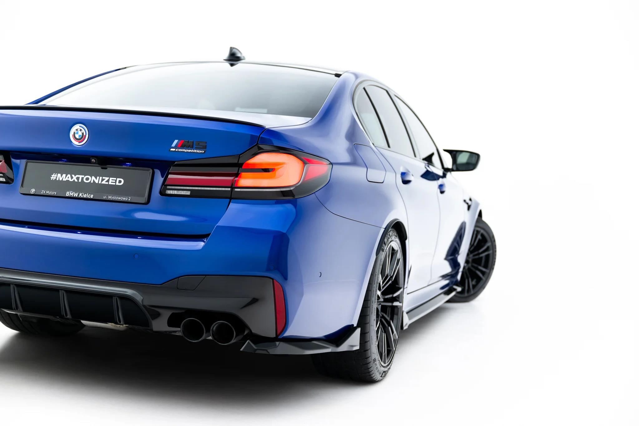 Diffusor Flaps V.2 passend für BMW M5 F90 / F90 Facelift schwarz Hochglanz