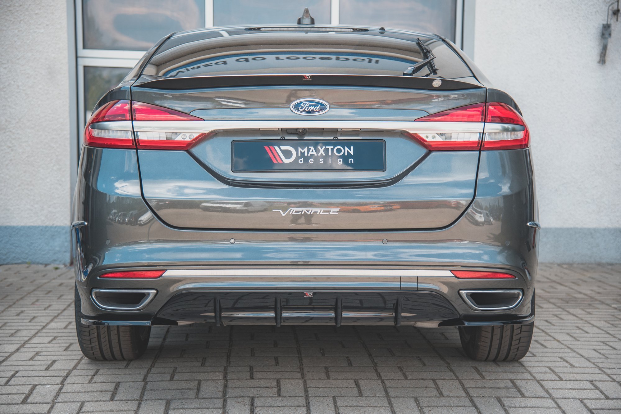 Achterspoiler Voor Ford Mondeo MK5 (2014-2020) – ABS, Zwart, Met Tape, Sportieve Look