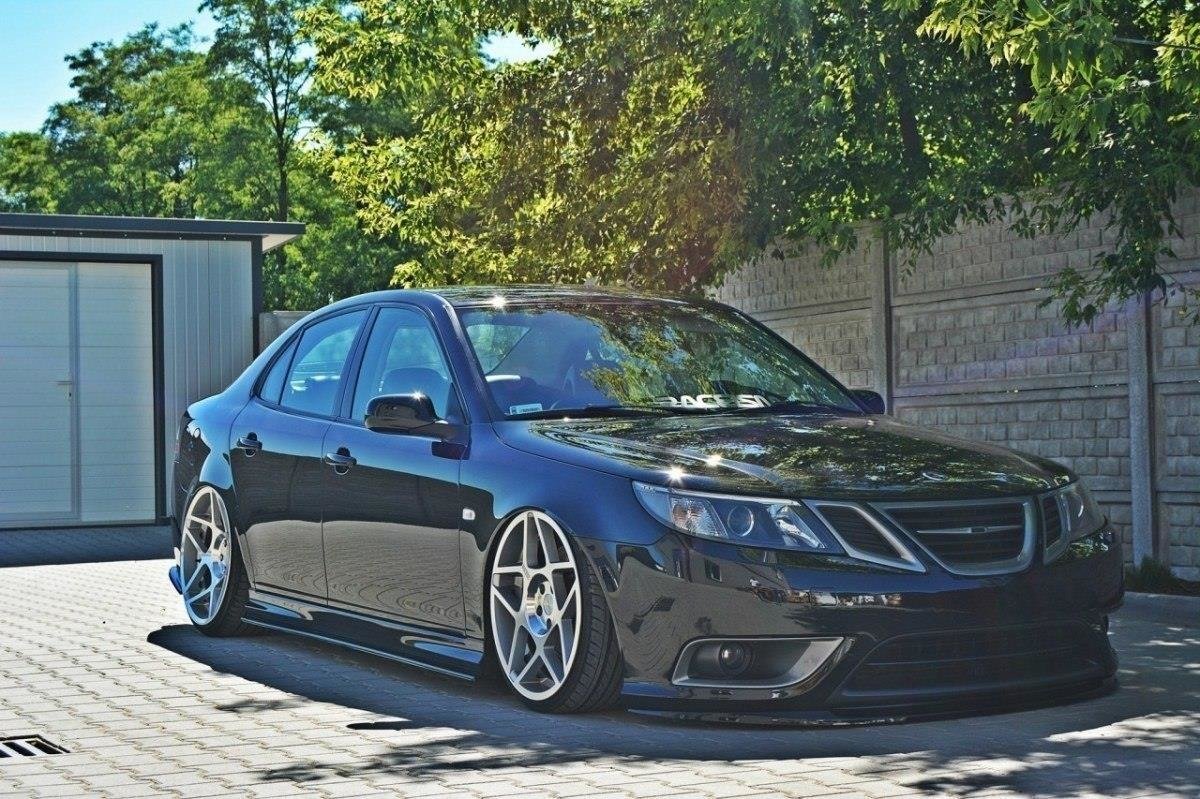 Frontlippe passend für SAAB 9-3 TURBO X schwarz Hochglanz