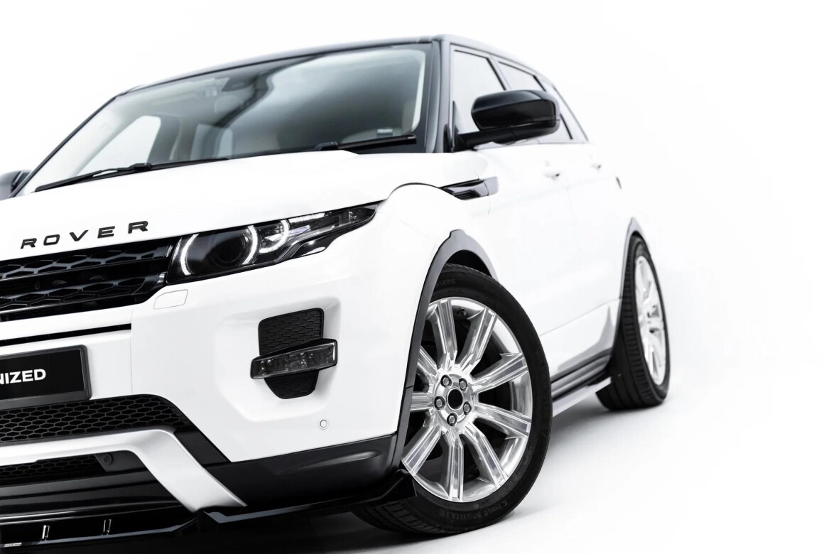 Frontlippe passend für Land Rover Range Rover Evoque Mk1 schwarz Hochglanz