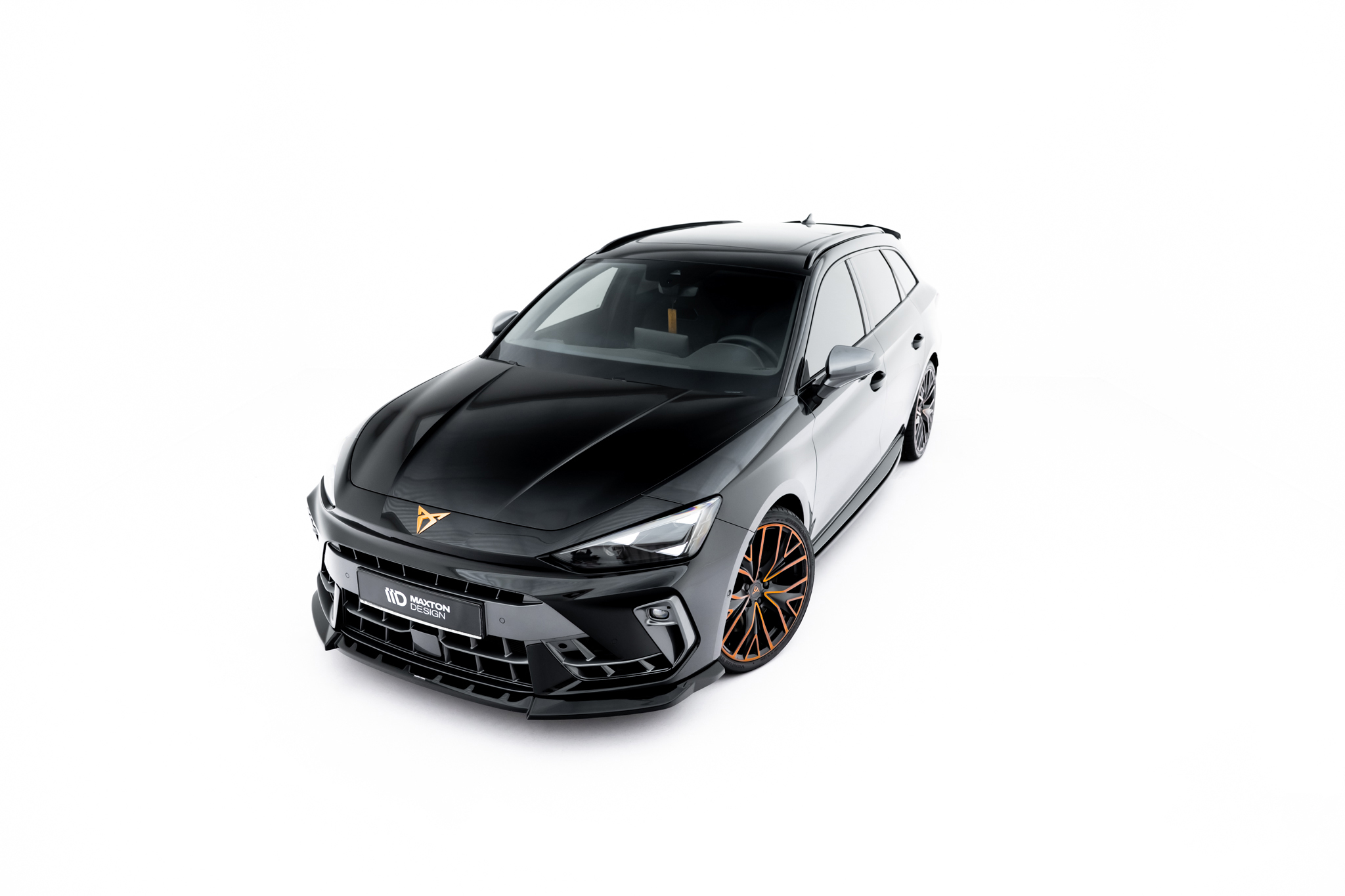 Frontlippe V.2 passend für CUPRA Leon ST / Hatchback Mk1 FL schwarz Hochglanz