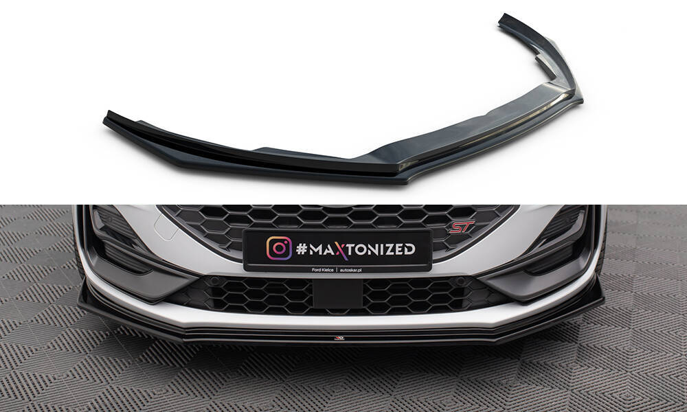 Front Ansatz V.5 für Ford Focus ST / ST-Line Mk4 Facelift schwarz Hochglanz
