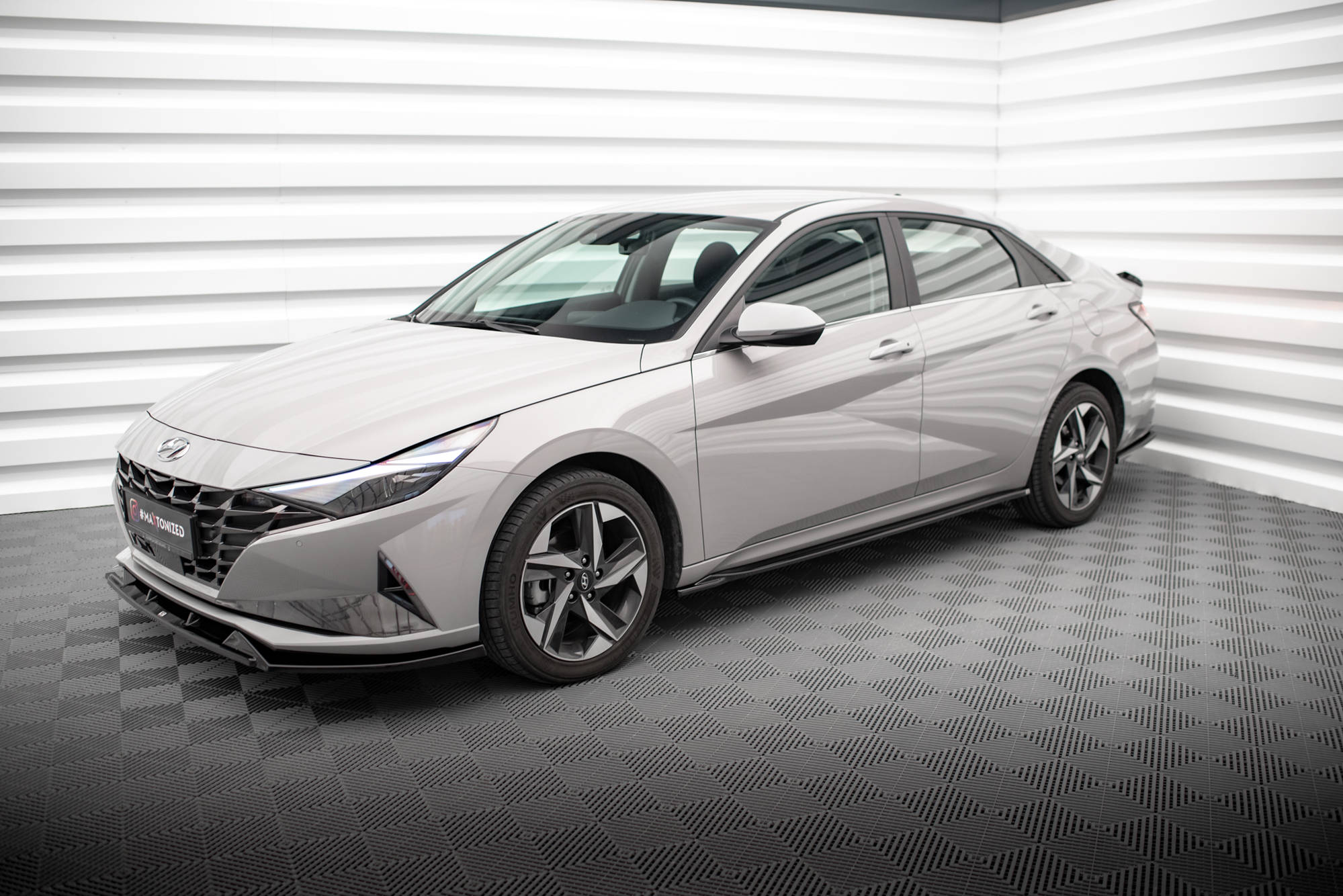 Street+ Seitenschweller Leisten passend für Hyundai Elantra Mk7 schwarz Hochglanz