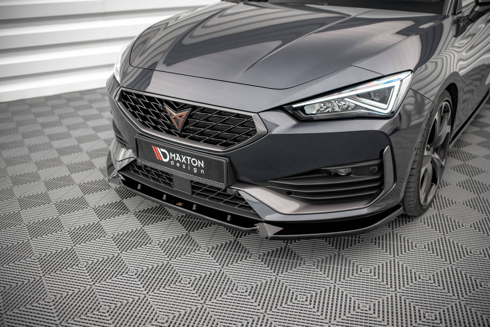 Frontlippe V.1 passend für CUPRA Leon Mk1 schwarz Hochglanz