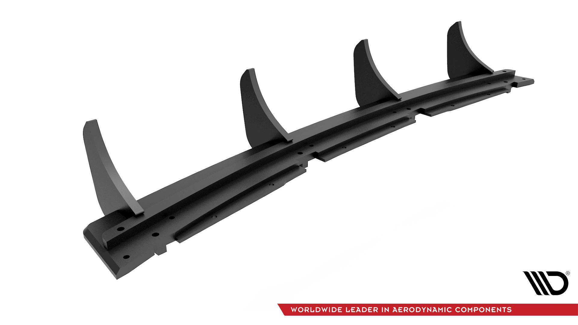 Street Pro Heckschürze Heck Ansatz Diffusor passend für Seat Exeo schwarz-rot
