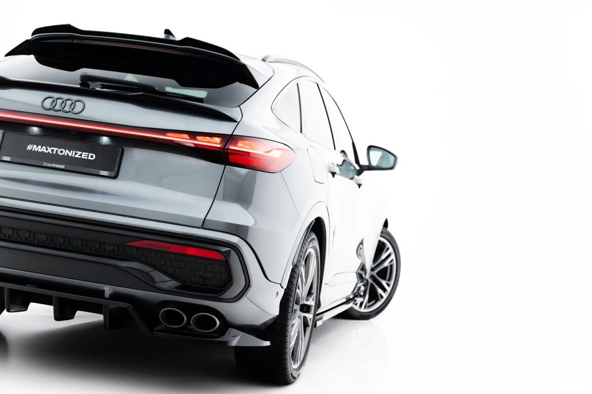 Diffusor RACE passend für Audi SQ5 Sportback / SUV Mk3 schwarz Hochglanz