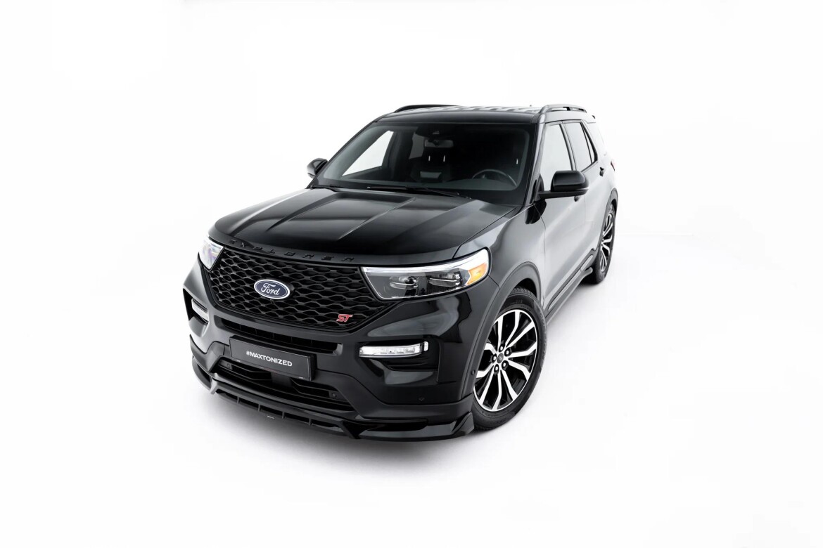Frontlippe passend für Ford Explorer ST Mk6 schwarz Hochglanz