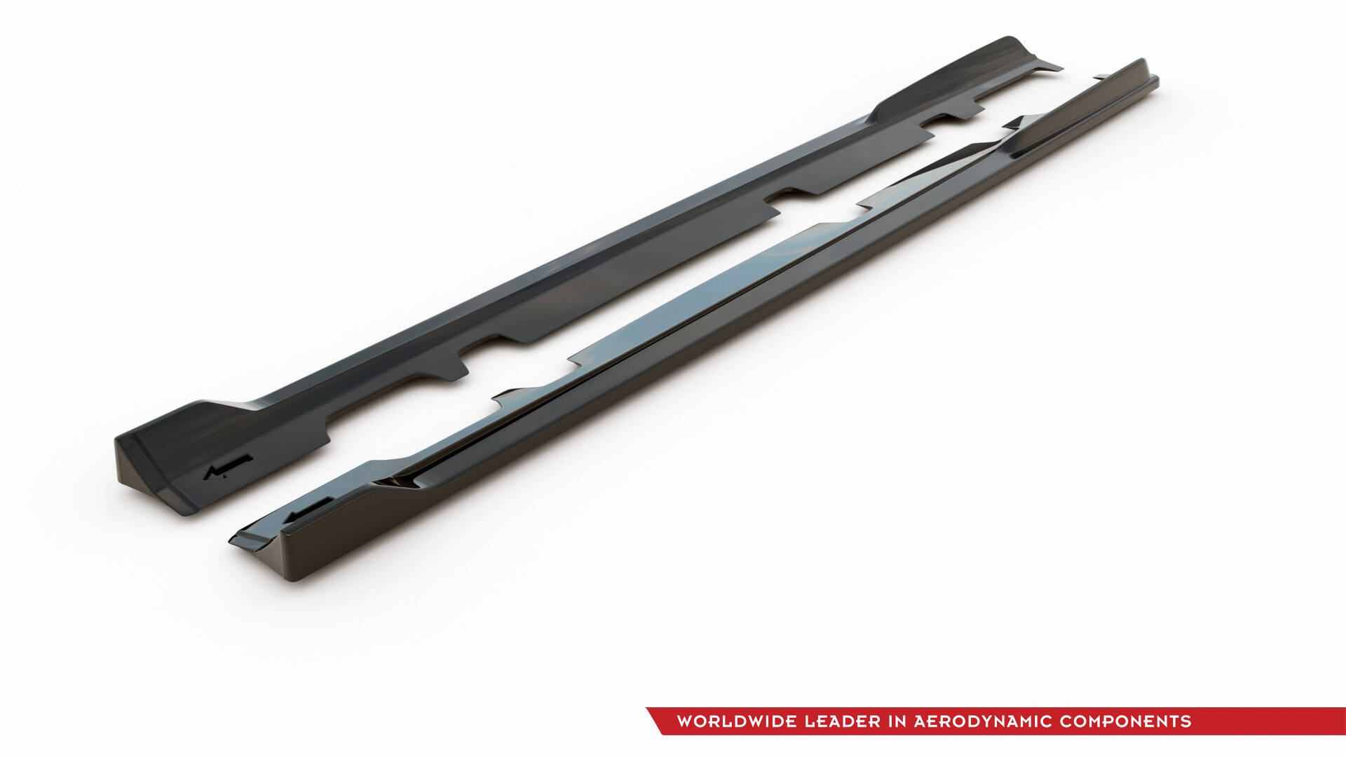 Seitenschweller Ansatz für V.3 für Ford Fiesta Mk8 ST / ST-Line schwarz Hochglanz