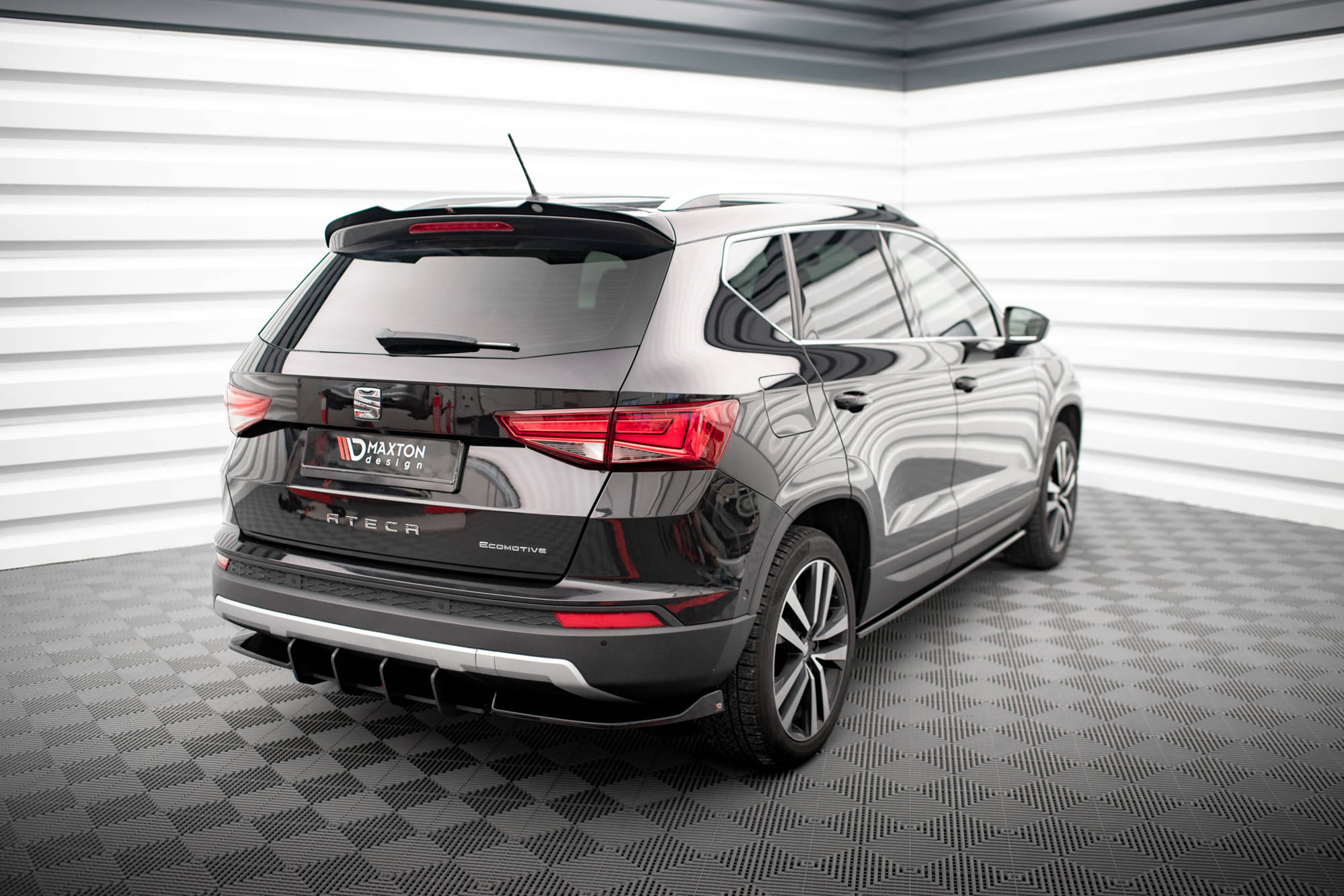 Street Pro Heckschürze Heck Ansatz Diffusor passend für Seat Ateca Mk1
