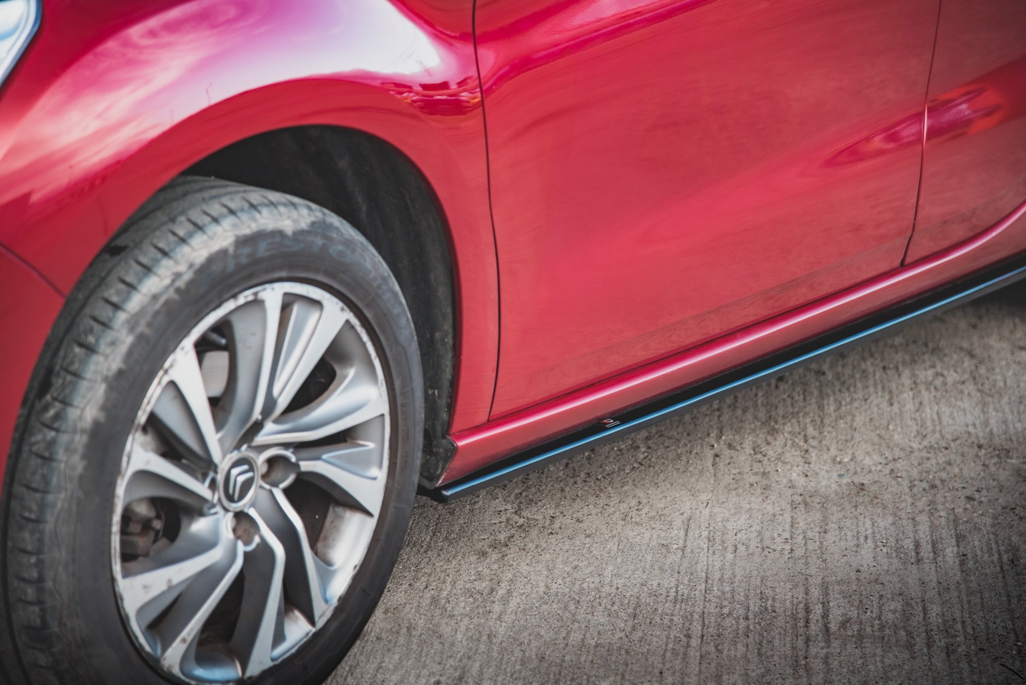 Street+ Seitenschweller Leisten passend für Citroen DS4 schwarz matt