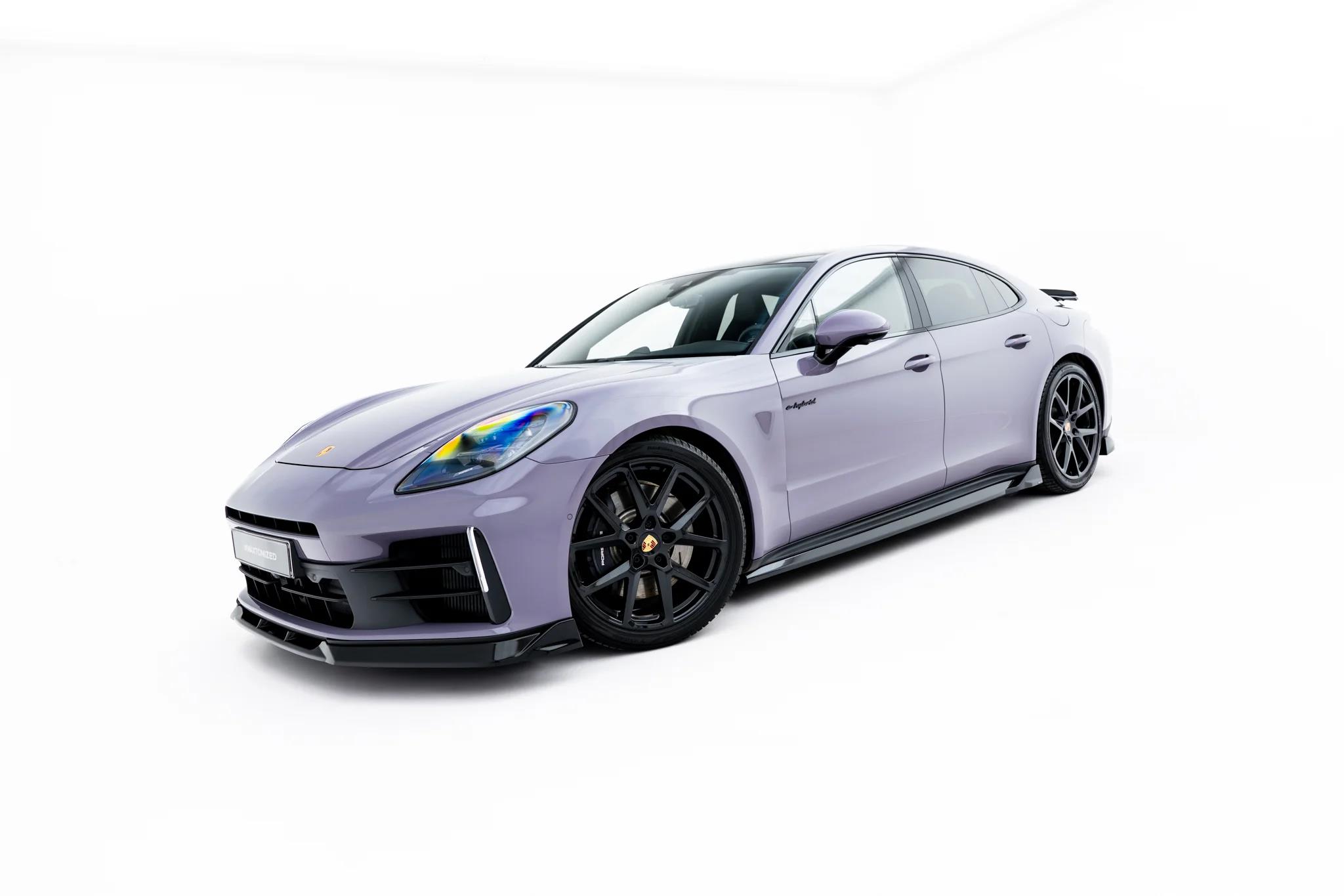 Street+ Seitenschweller Leisten passend für Porsche Panamera 4 / 4S E-Hybrid / 4 E-Hybrid 972 schwarz Hochglanz